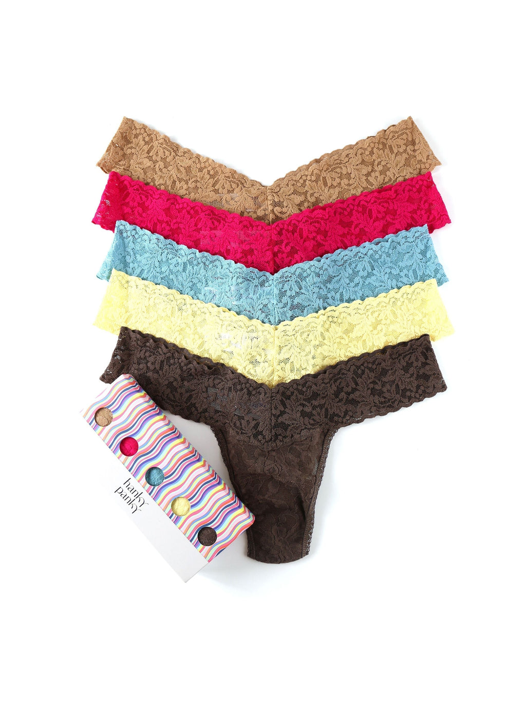 Really Cute Underwear: Hanky Panky Basic Low Rise 5 Pack Thong