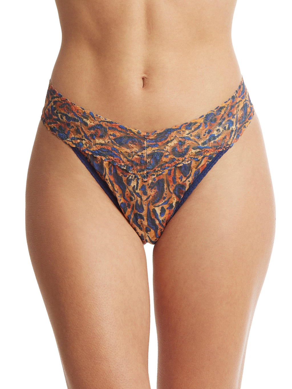 Printed Signature Lace Original Rise Thong A To Zebra Sale