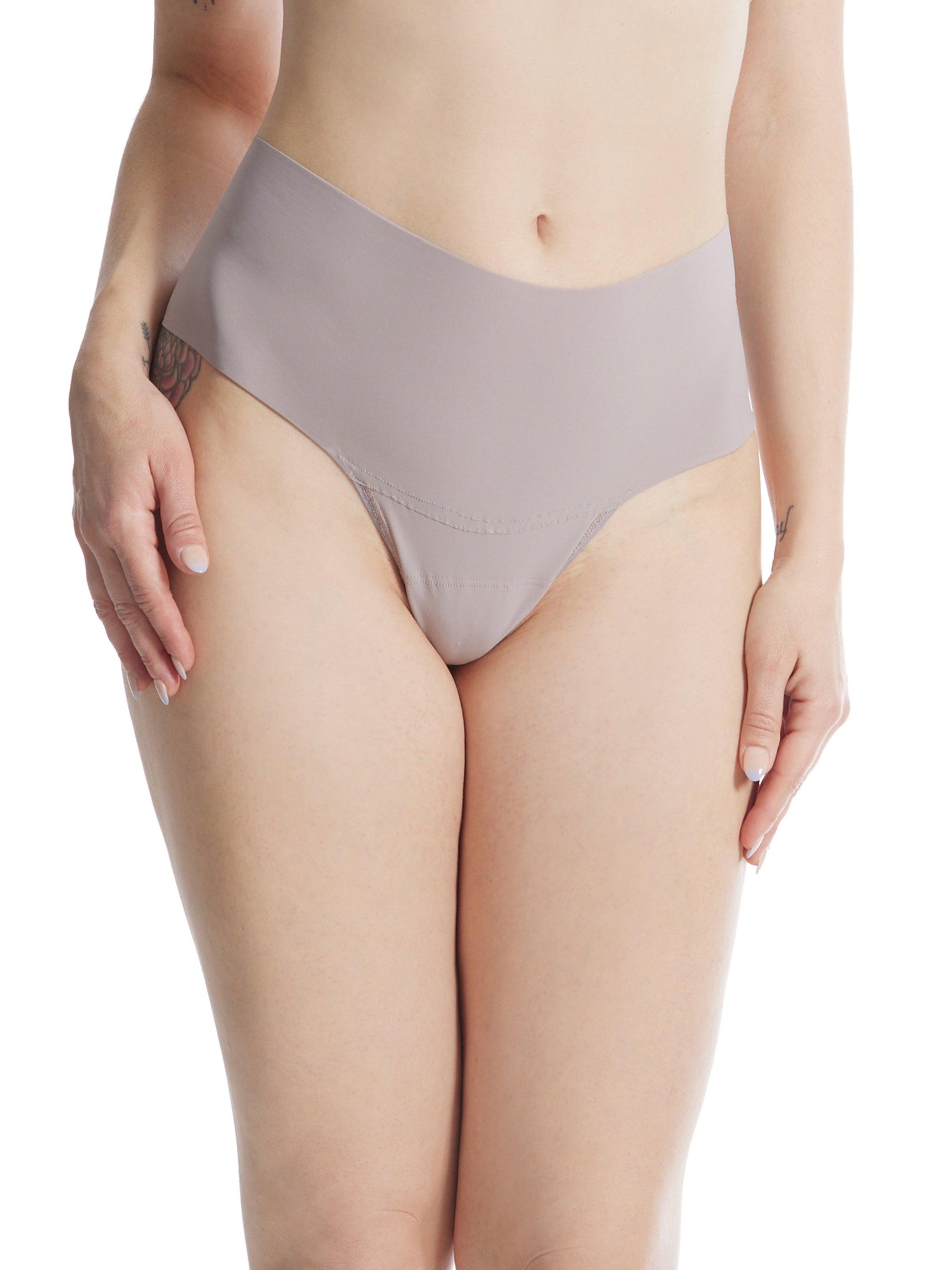 BreatheSoft® High Rise Thong Evening Grey