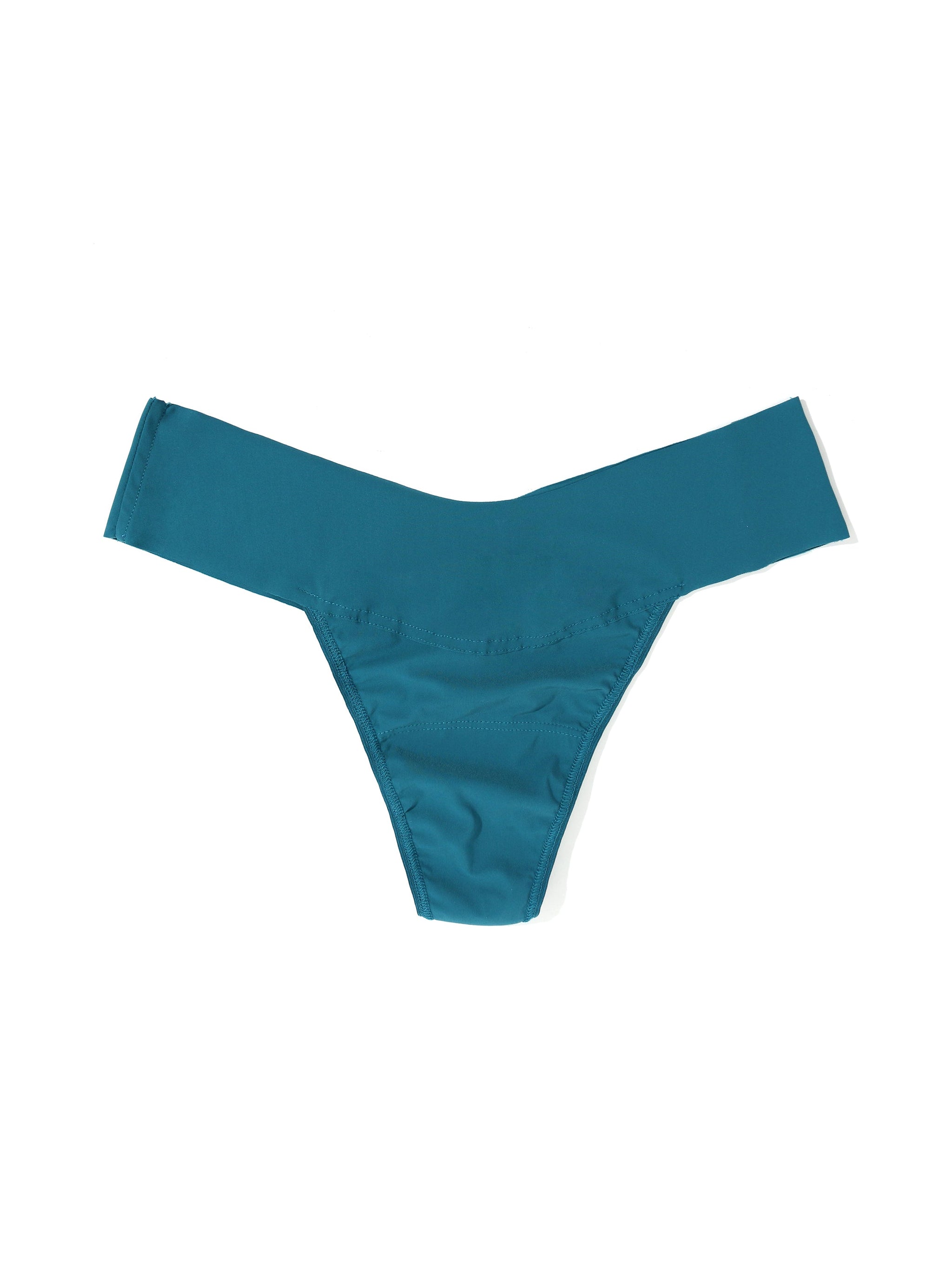 BreatheSoft® Natural Rise Thong Earth Dance Green