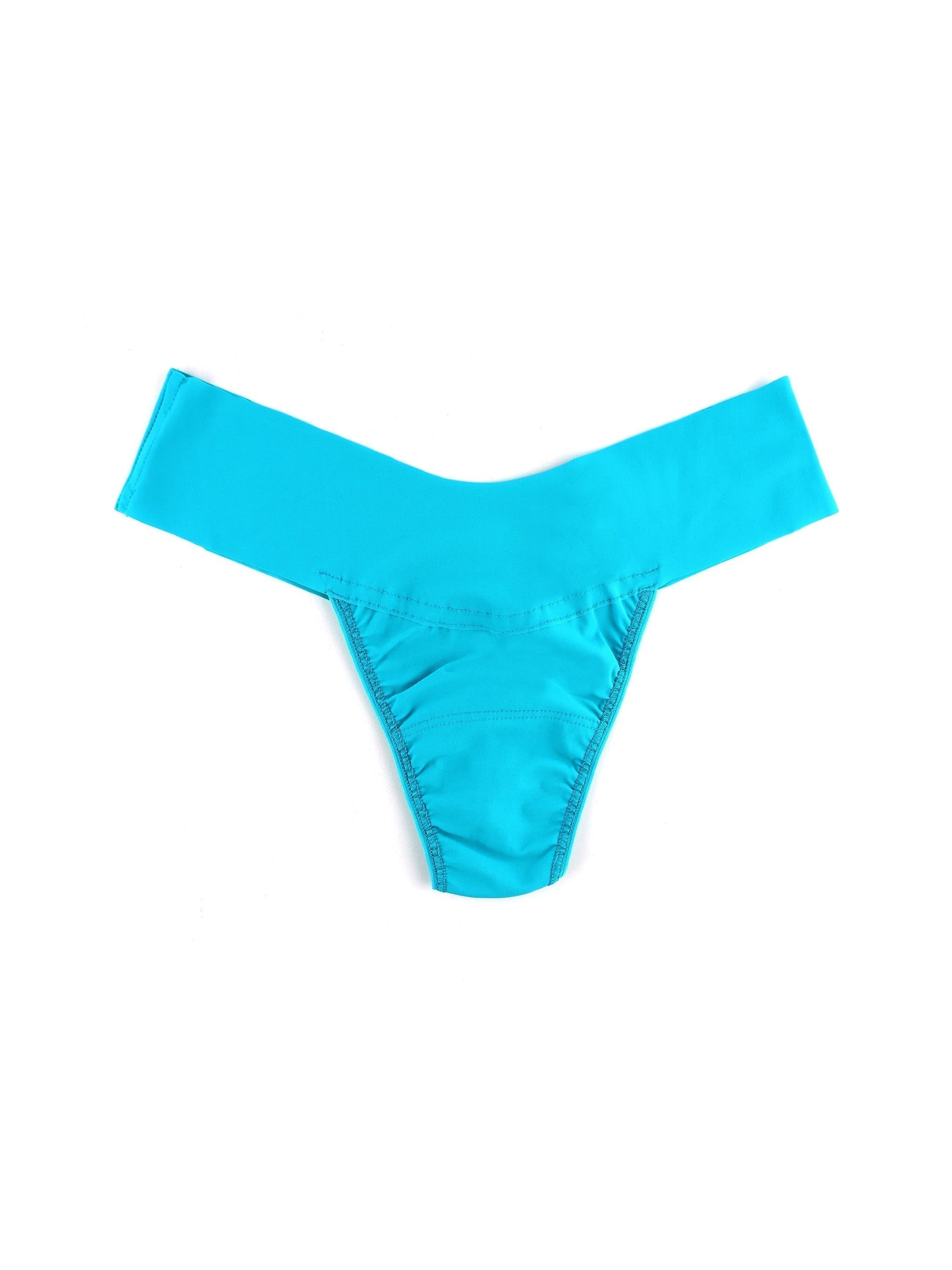 BreatheSoft® Natural Rise Thong Fresh Teal Blue