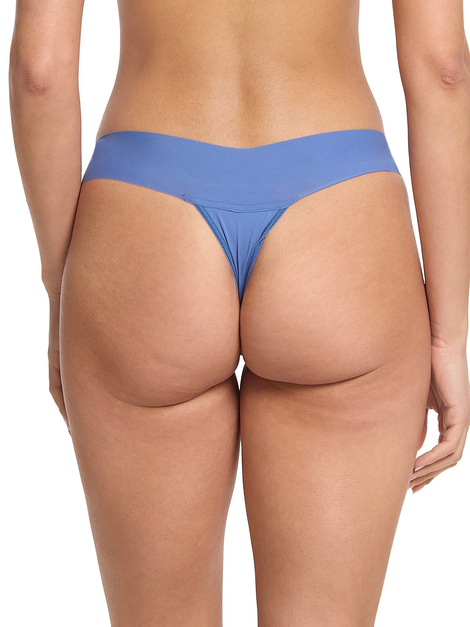 BreatheSoft® Natural Rise Thong Rainy Day Blue