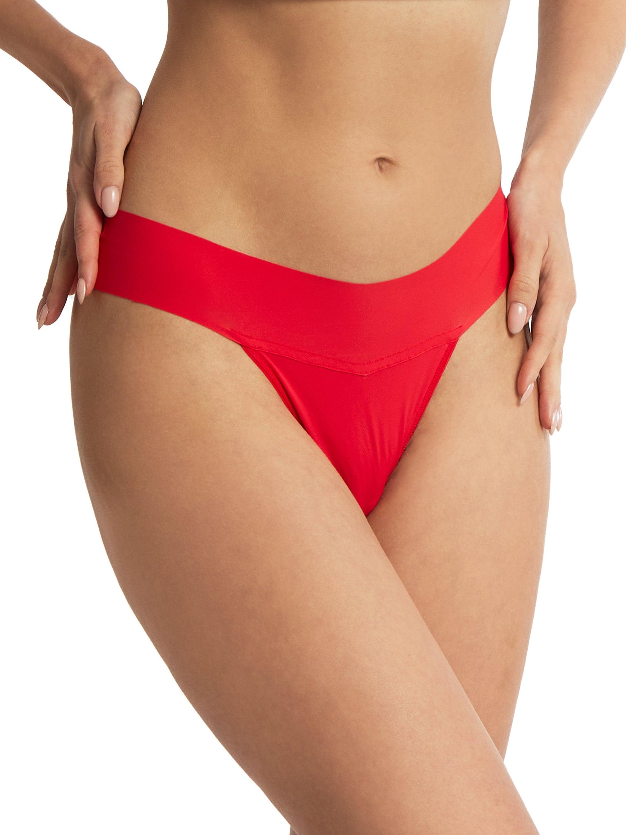 BreatheSoft® Natural Rise Thong Sleigh Queen Red