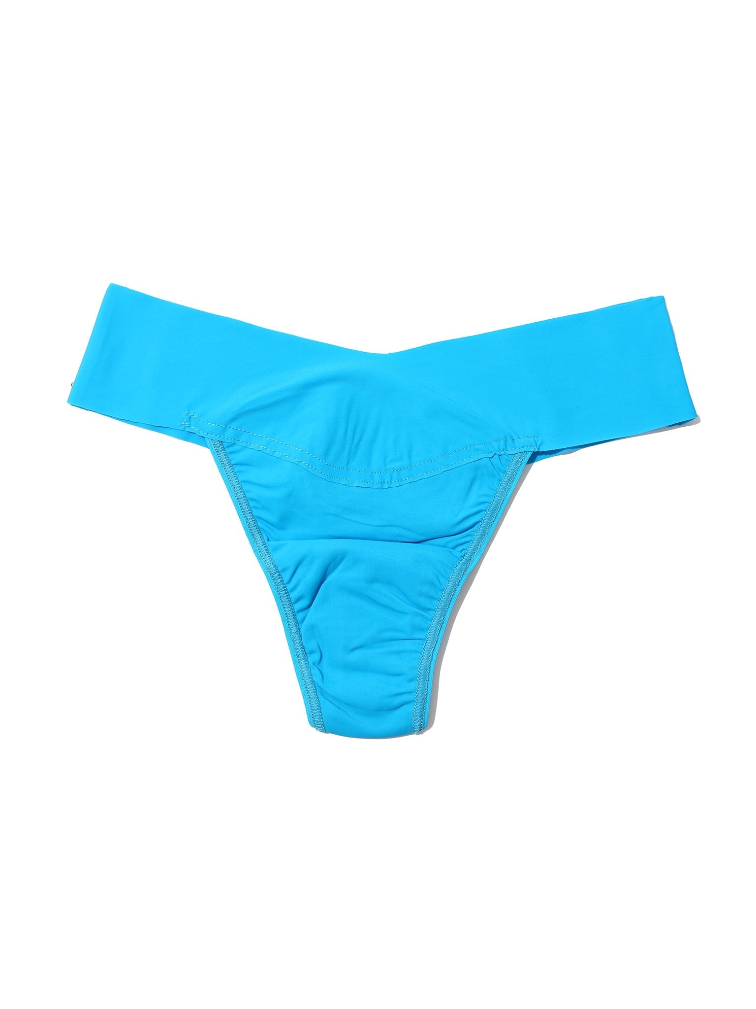 BreatheSoft® Natural Rise Thong So Cerulean Blue