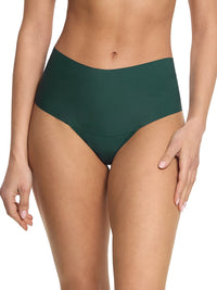 BreatheSoft™  High Rise Thong Great Heights Green