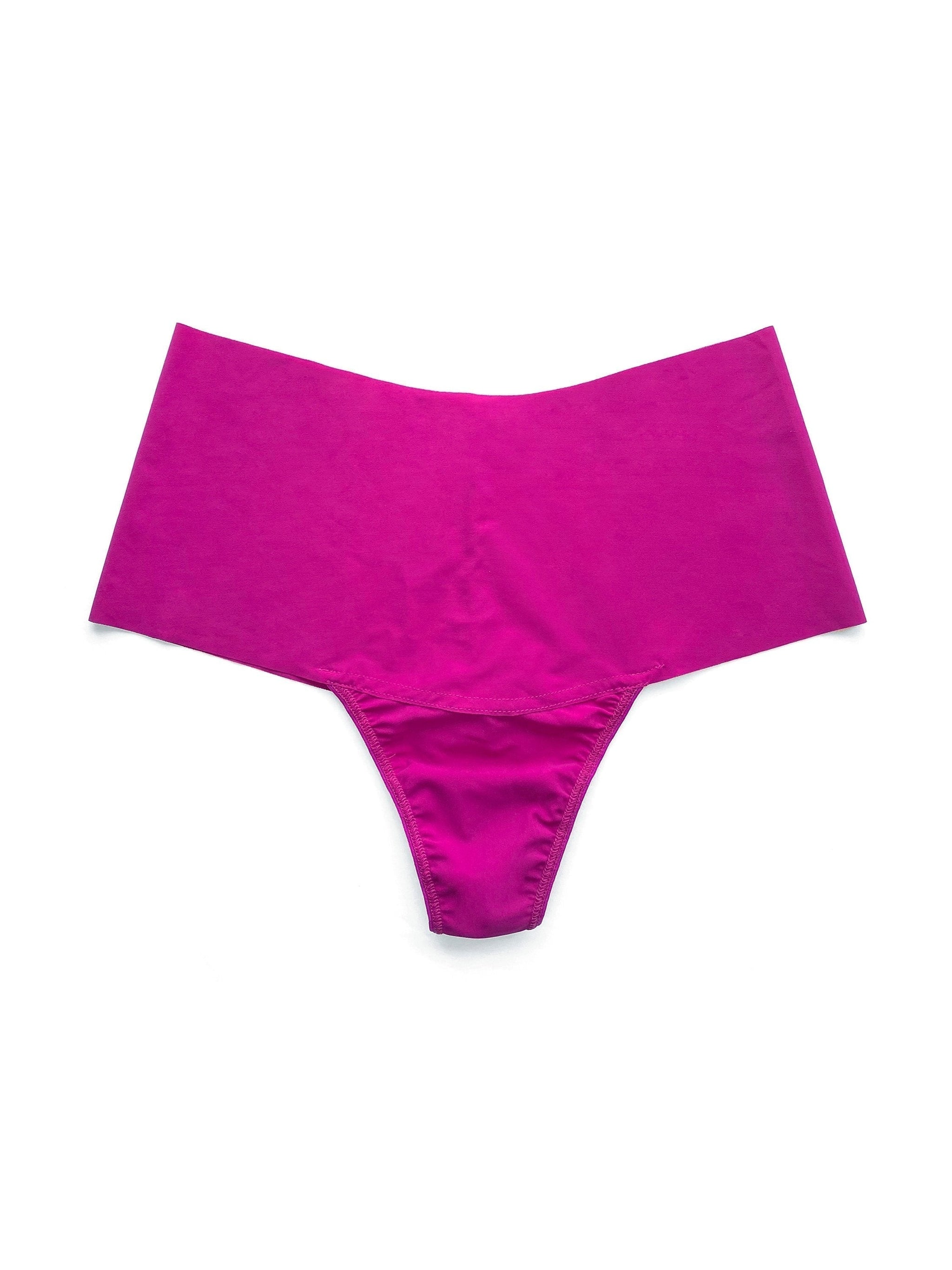 Victoria's Secret Pink NWT Victoria's Secret PINK Seamless Thong Stretchy  Panty Hot Pink Fuchsia Medium