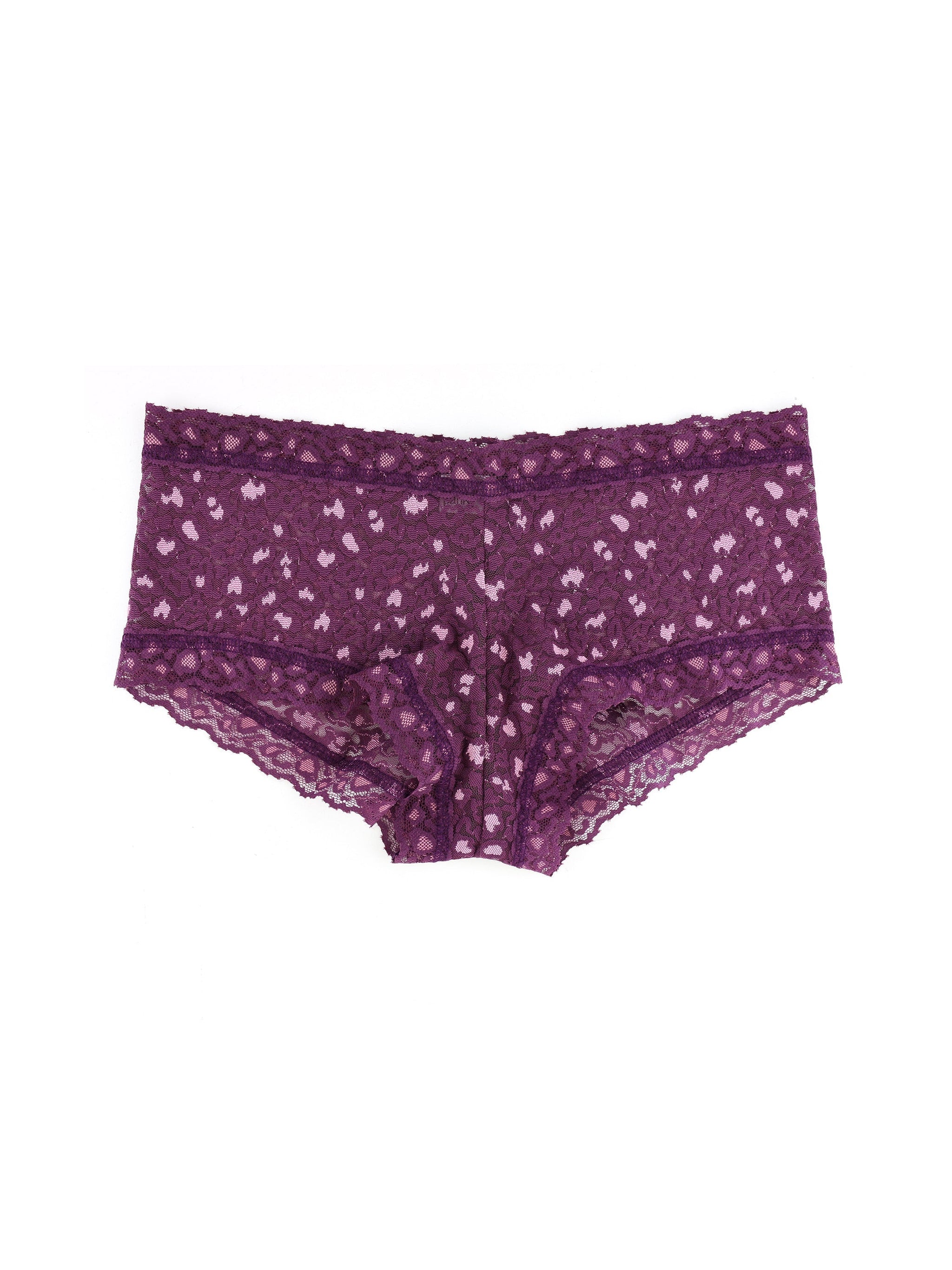 Cross Dyed Leopard Boyshort Black Tulip/ Lavender Tea