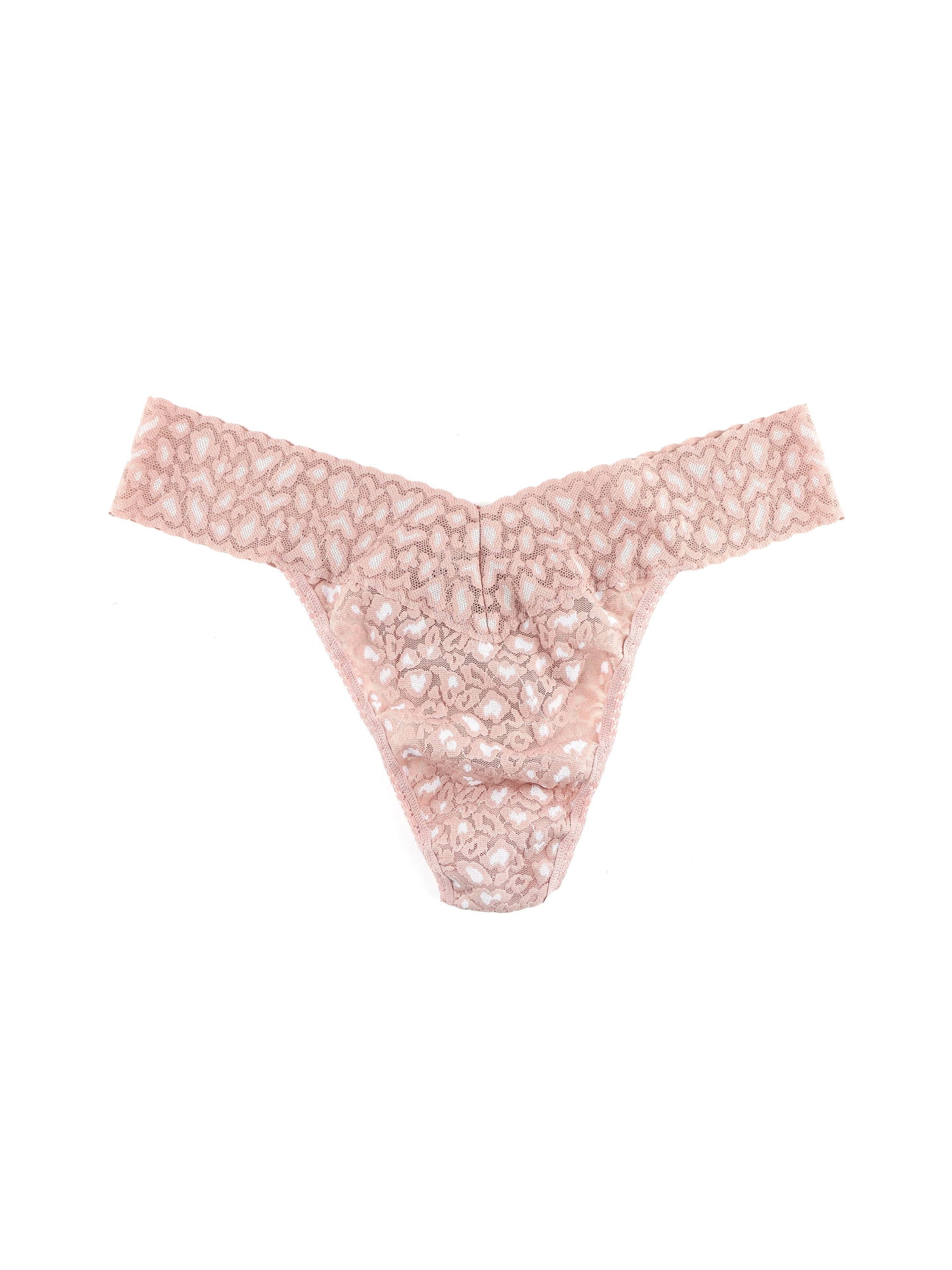 Cross-Dyed Leopard Original Rise Thong Desert Rose Pink | Hanky Panky