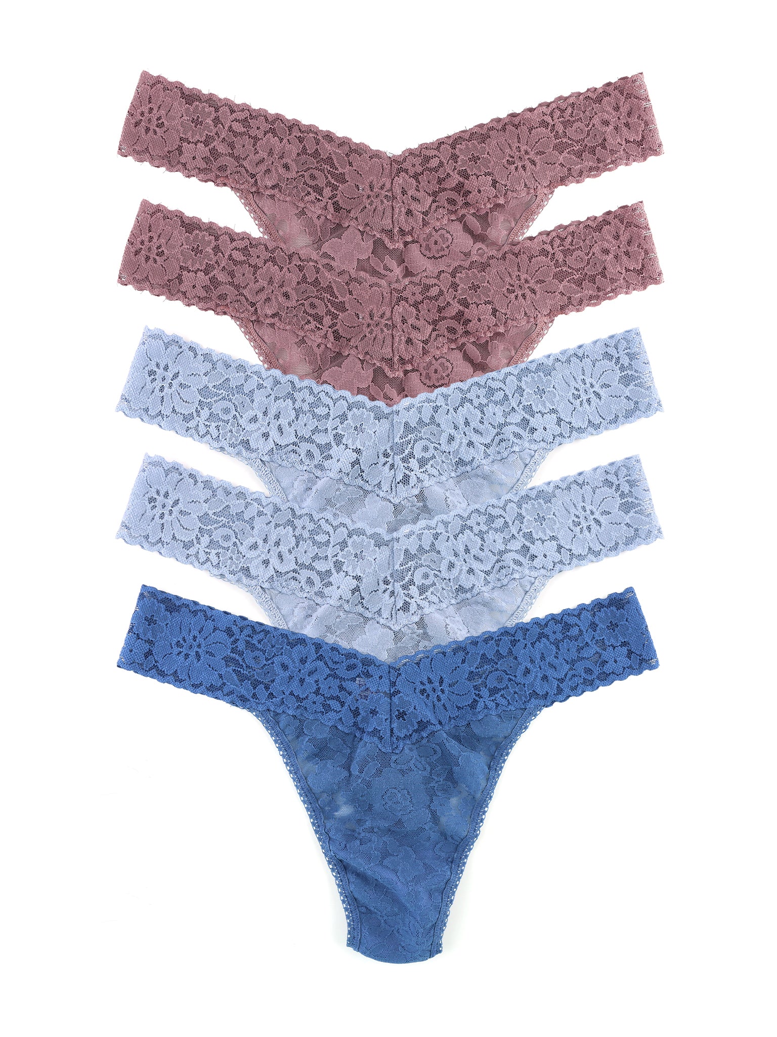 Daily Lace™ Original Rise Thong 5 Pack