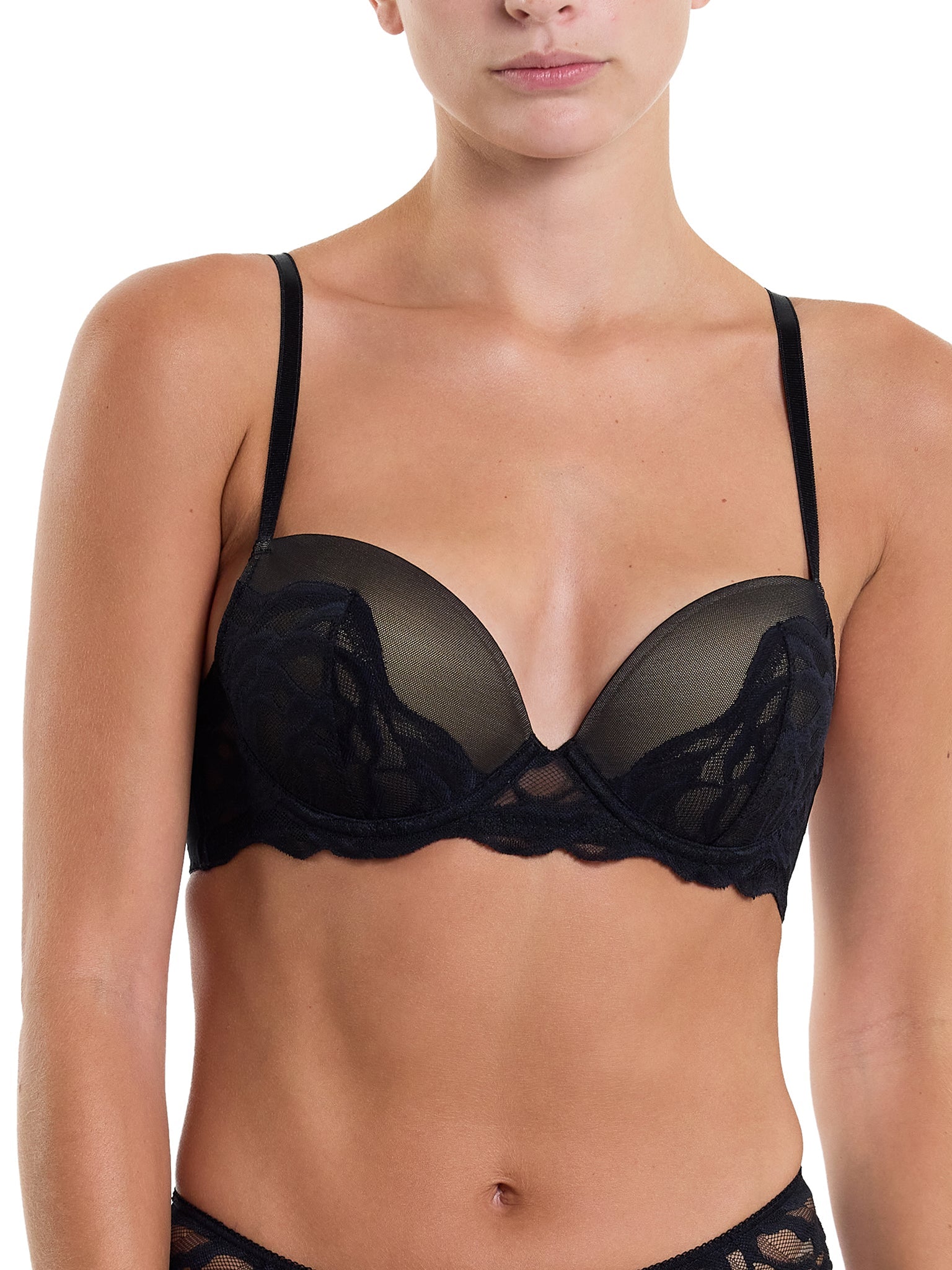 Dark Romance Underwire Bra Black