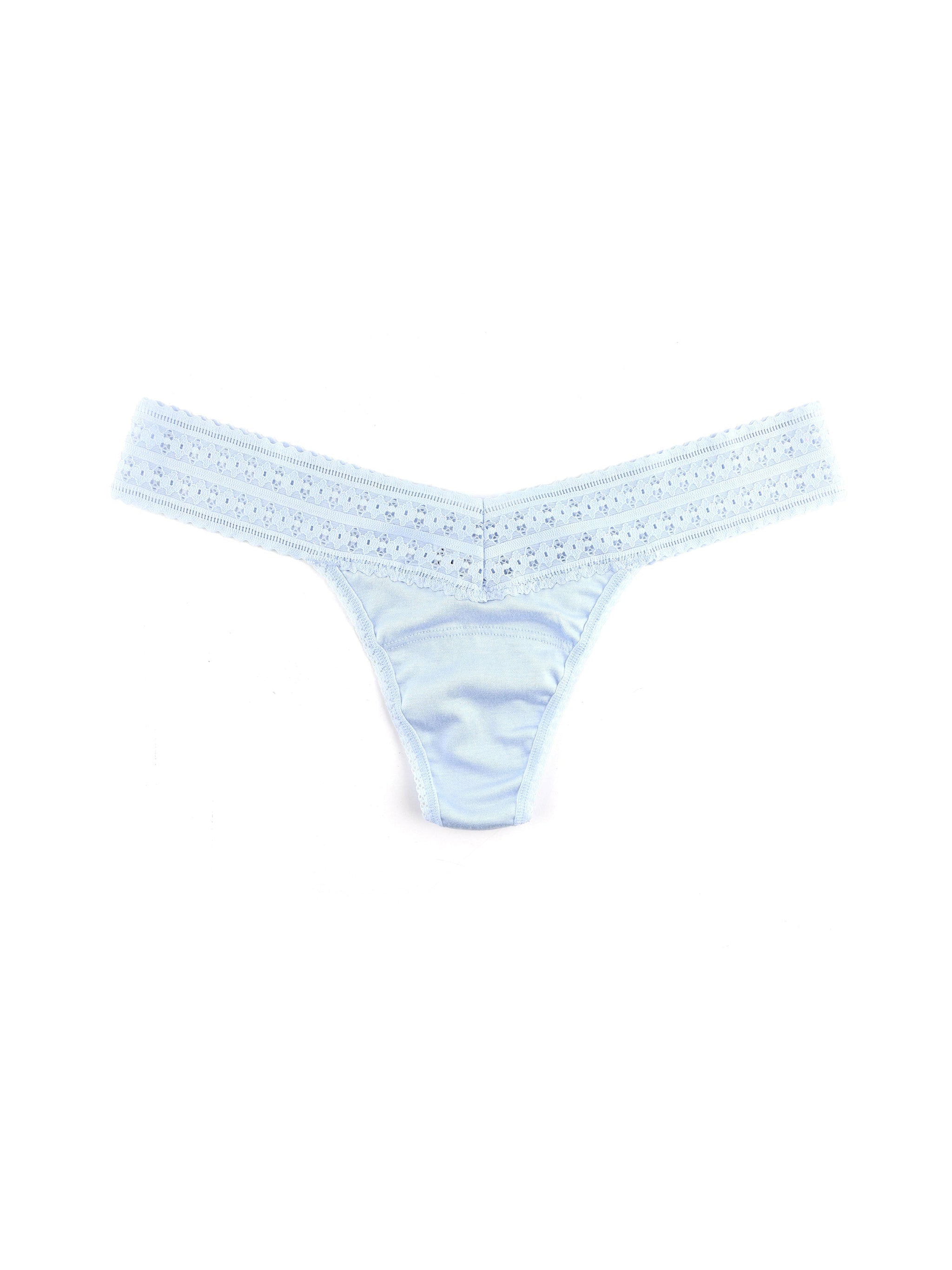 DreamEase® Low Rise Thong Serenity Blue