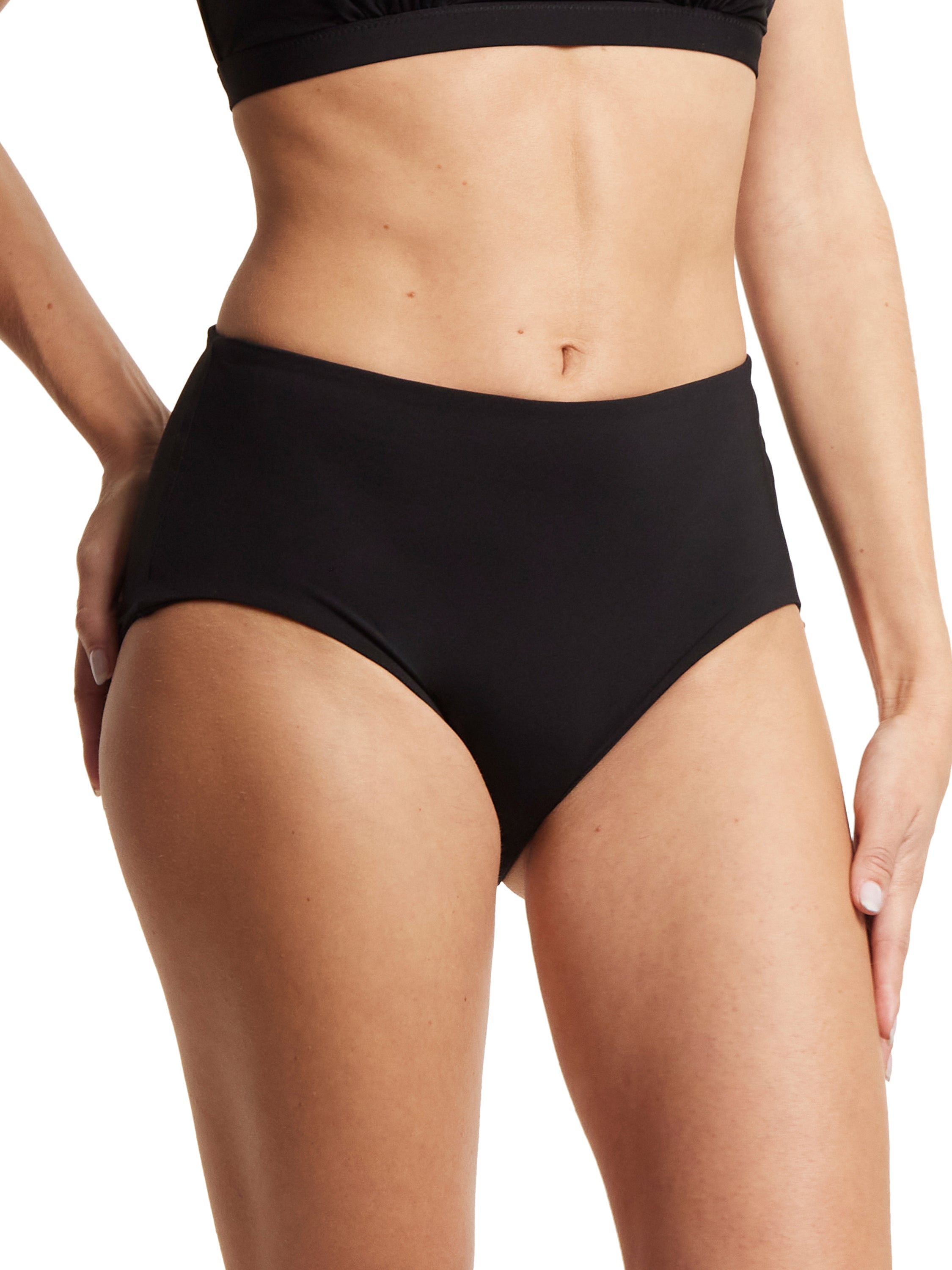 High-Waisted French-Cut Bikini Swim Bottoms