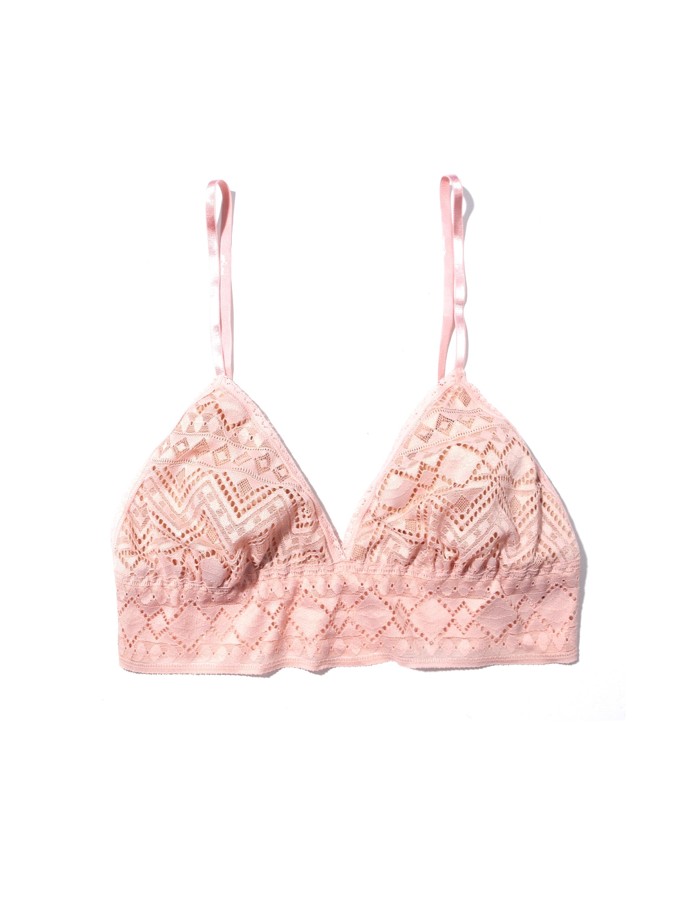 Hanky Panky Gem Lace Padded Bralette in Natural