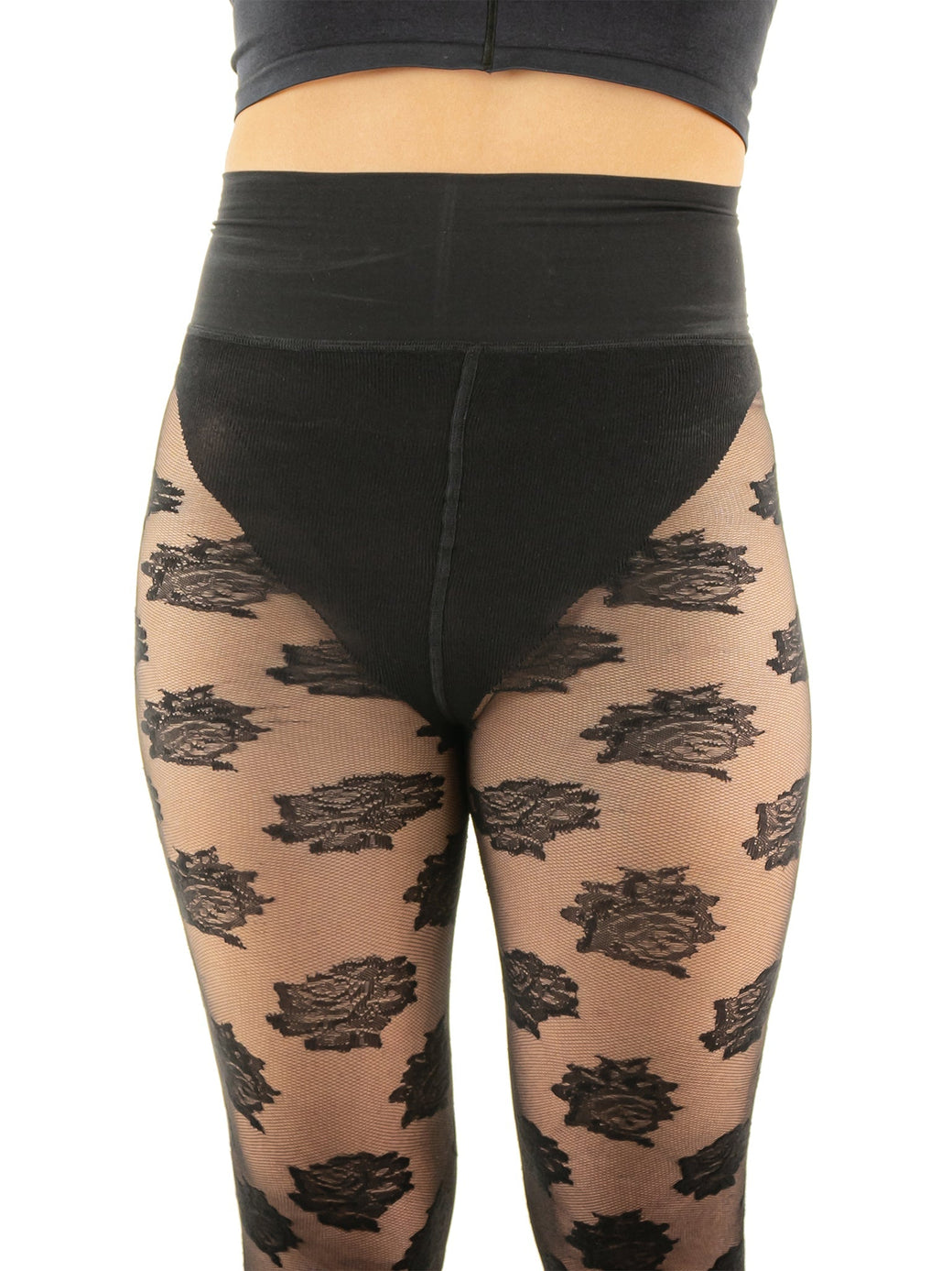 Hanky Panky X Les Belles Exclusive Floral Tight Black