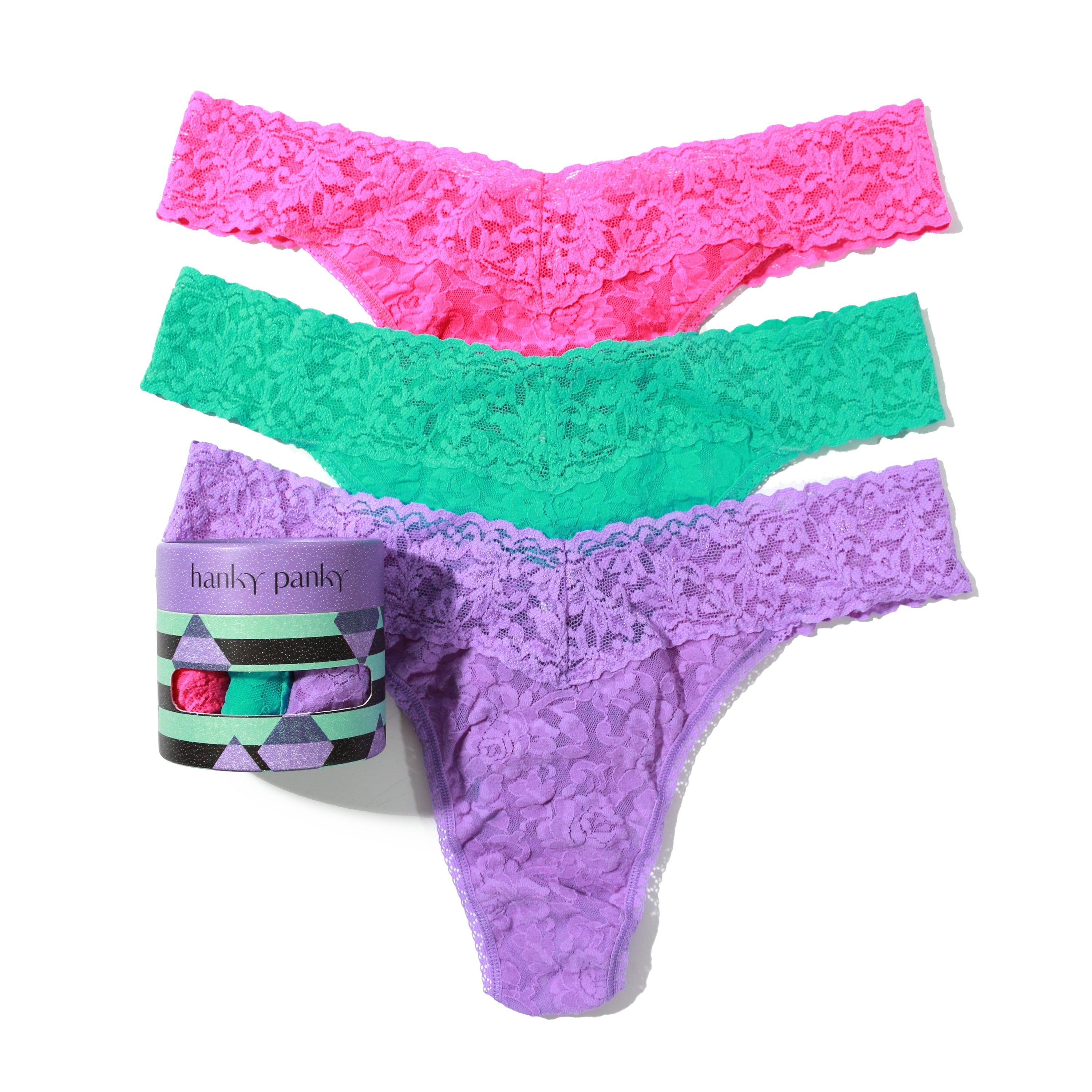 https://www.hankypanky.com/cdn/shop/files/Hanky-Panky-Holiday-3-Pack-Signature-Lace-Original-Rise-Thongs-Sale-PASSIONATE-PINKSEAFOAM-BLUEELECTRIC-ORCHID-PURPLE-View-1.jpg?v=1708978043