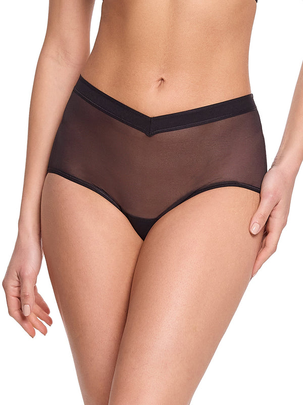 Mesh Boyshort Black