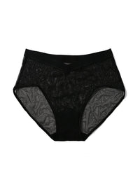 Mesh High Cut French Brief Black