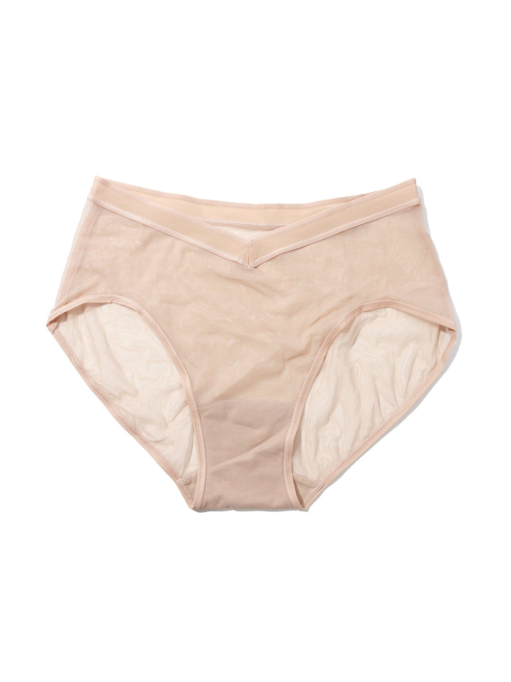 Mesh High Cut French Brief Chai