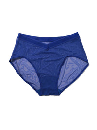 Mesh High Cut French Brief Eclipse Blue