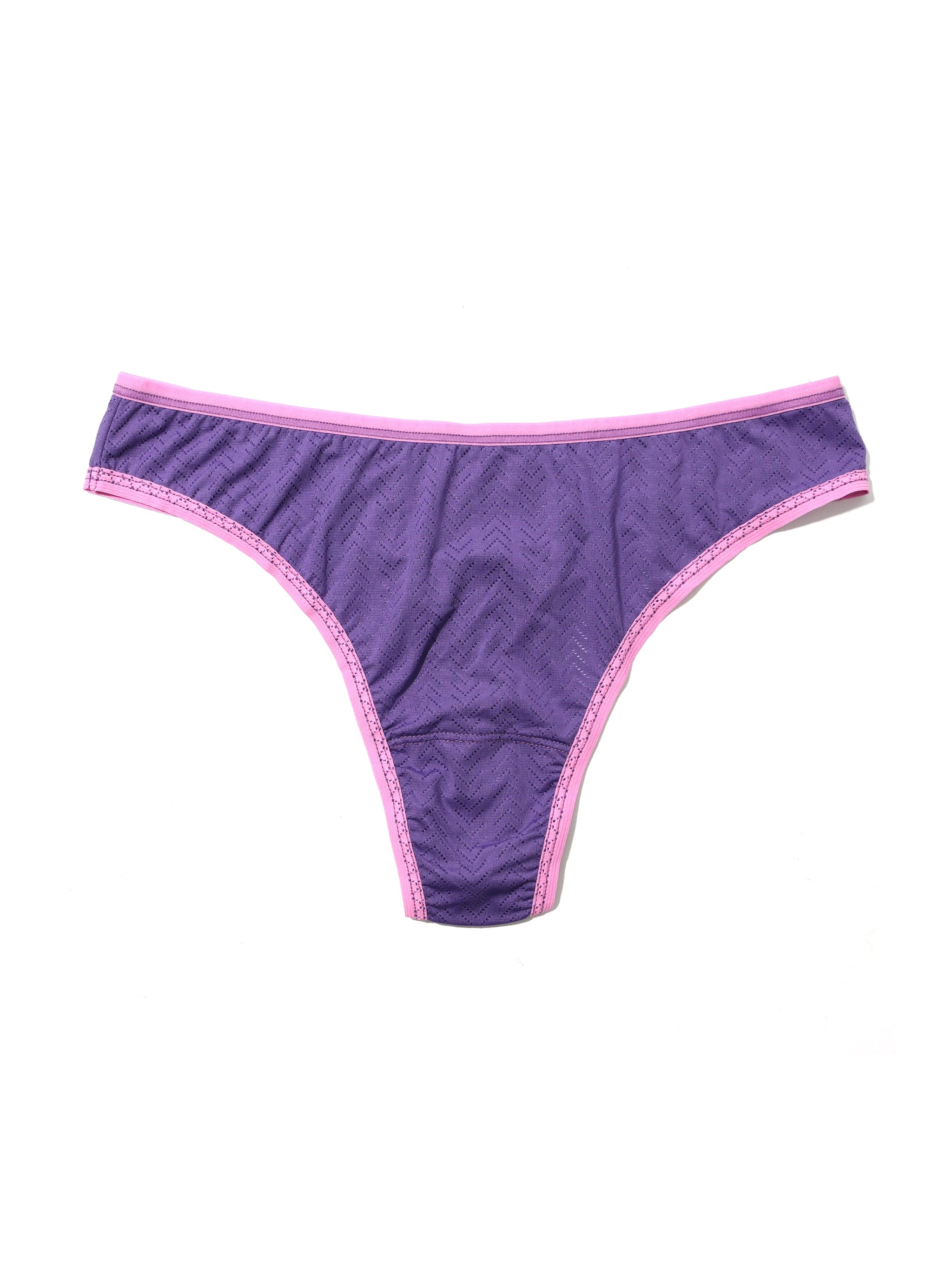 Pink Thongs - Lace & Cotton