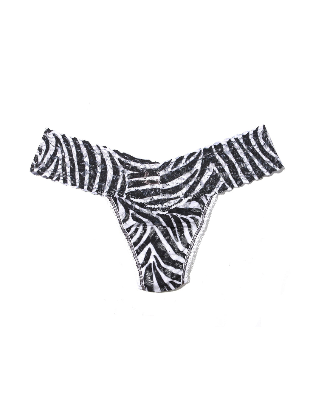 Petite Size Printed Signature Lace Thong A To Zebra Sale