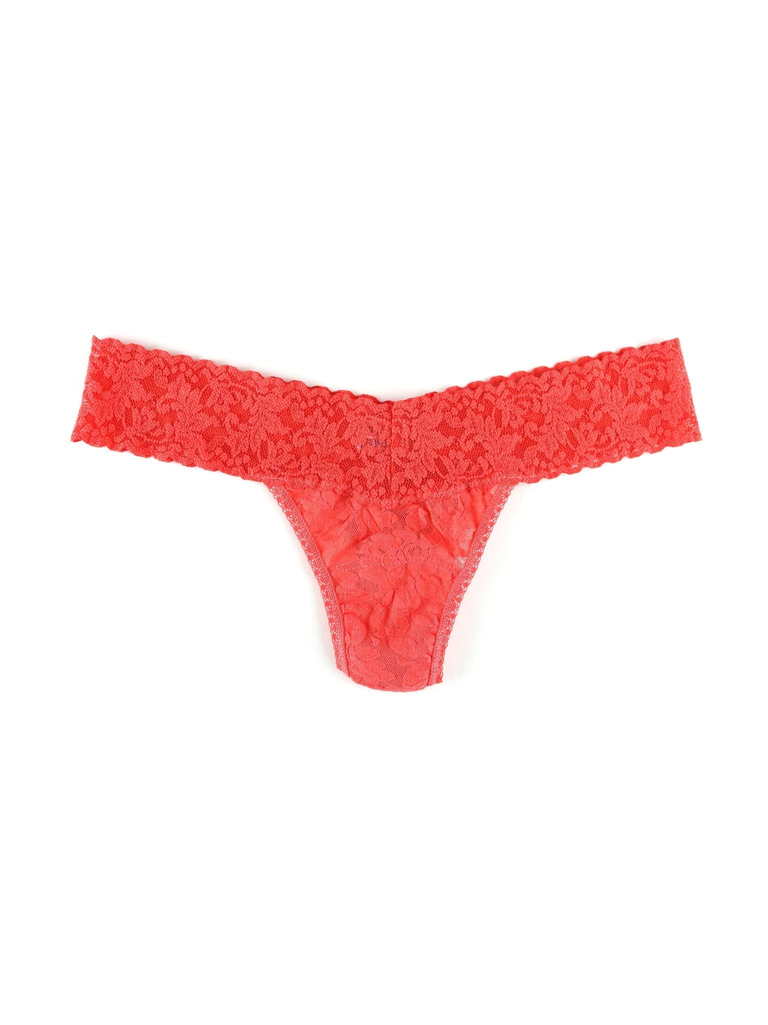 Petite Size Signature Lace Low Rise Thong Ripe Water Pink