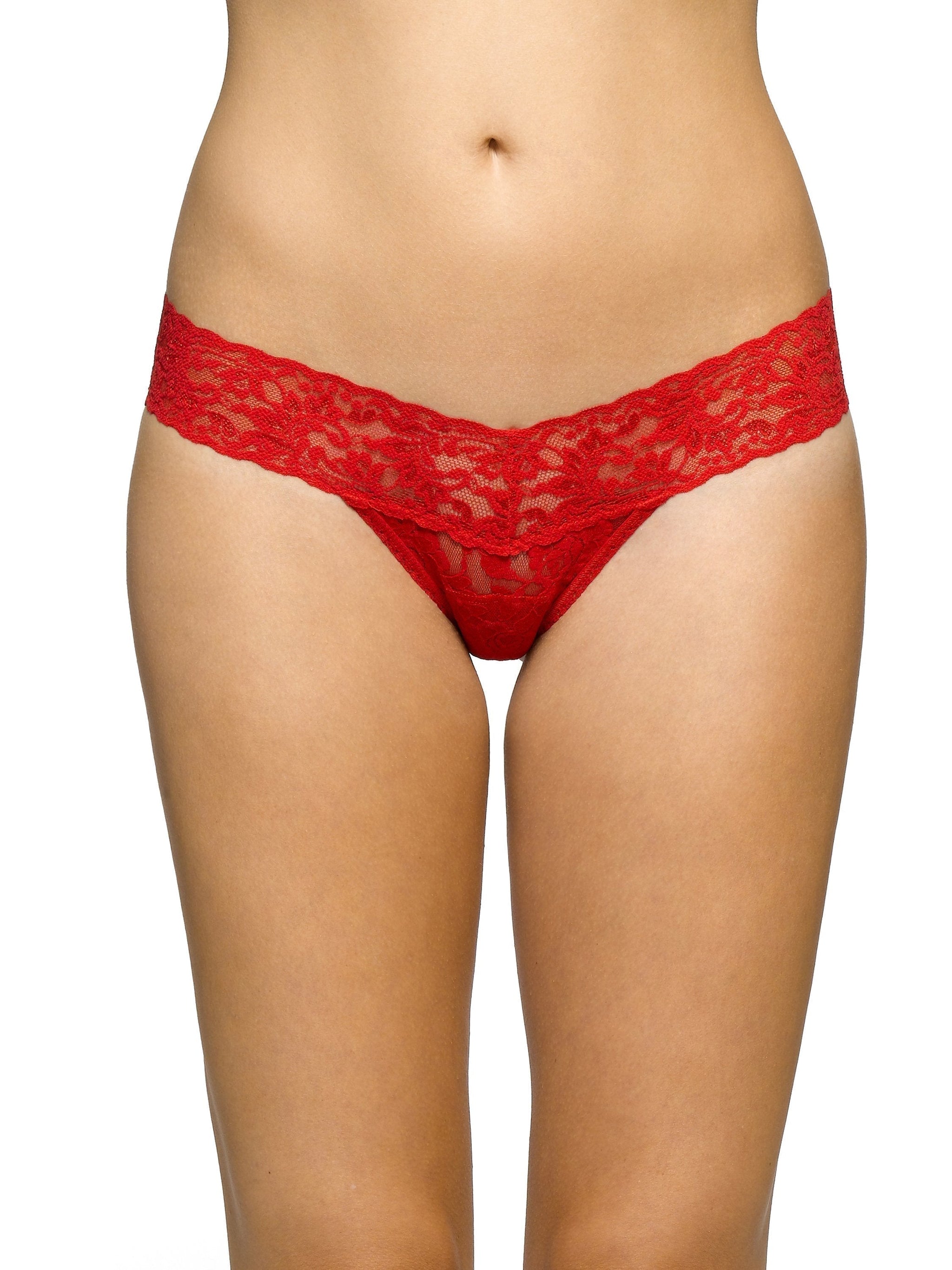 Petite Size Signature Lace Low Rise Thong-Hanky Panky