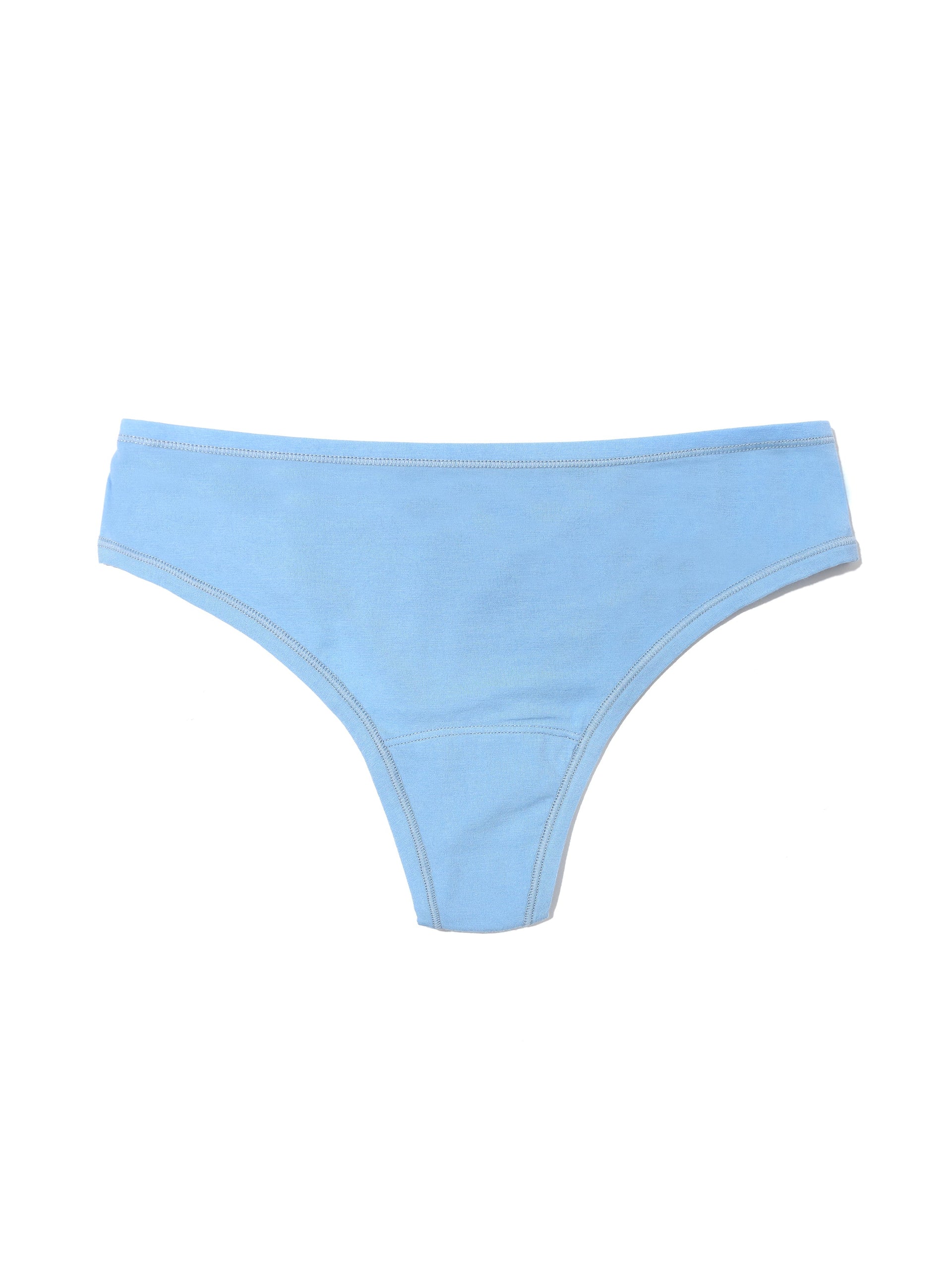 PlayStretch™ Natural Rise Thong Partly Cloudy Blue | Hanky Panky