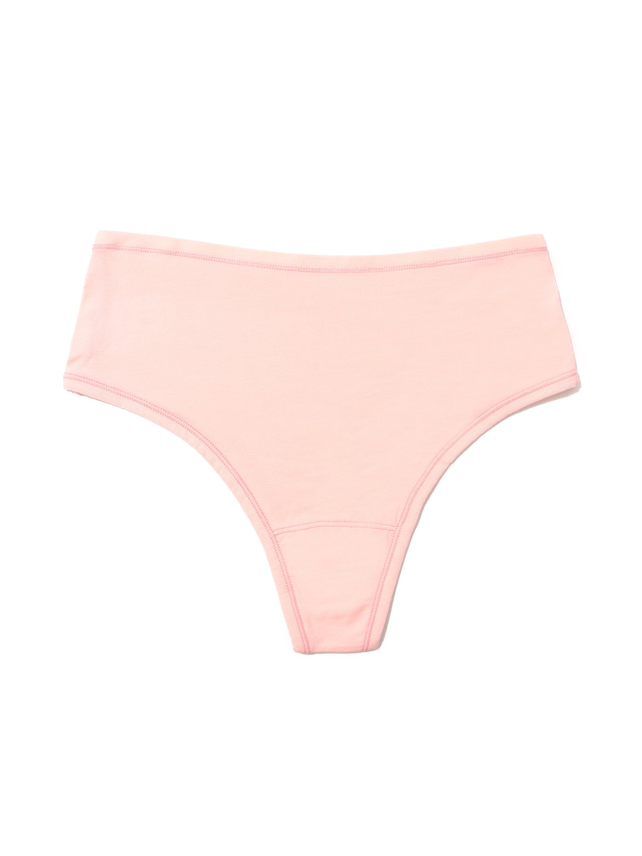 New 481822 Hanky Panky Salmon Pink With Silver Shine Thong