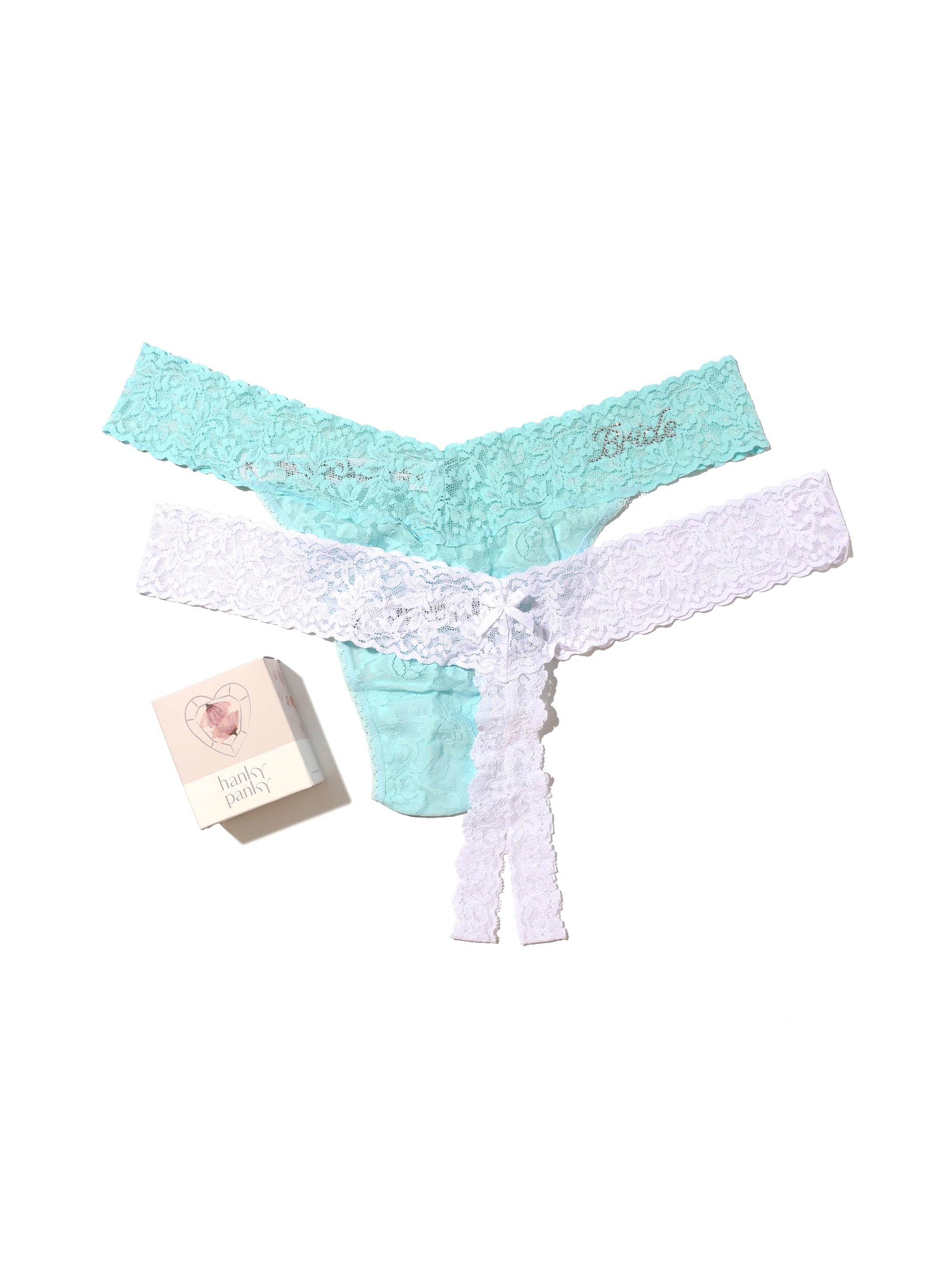 Plus Bridal Naughty and Nice Thong 2 Pack