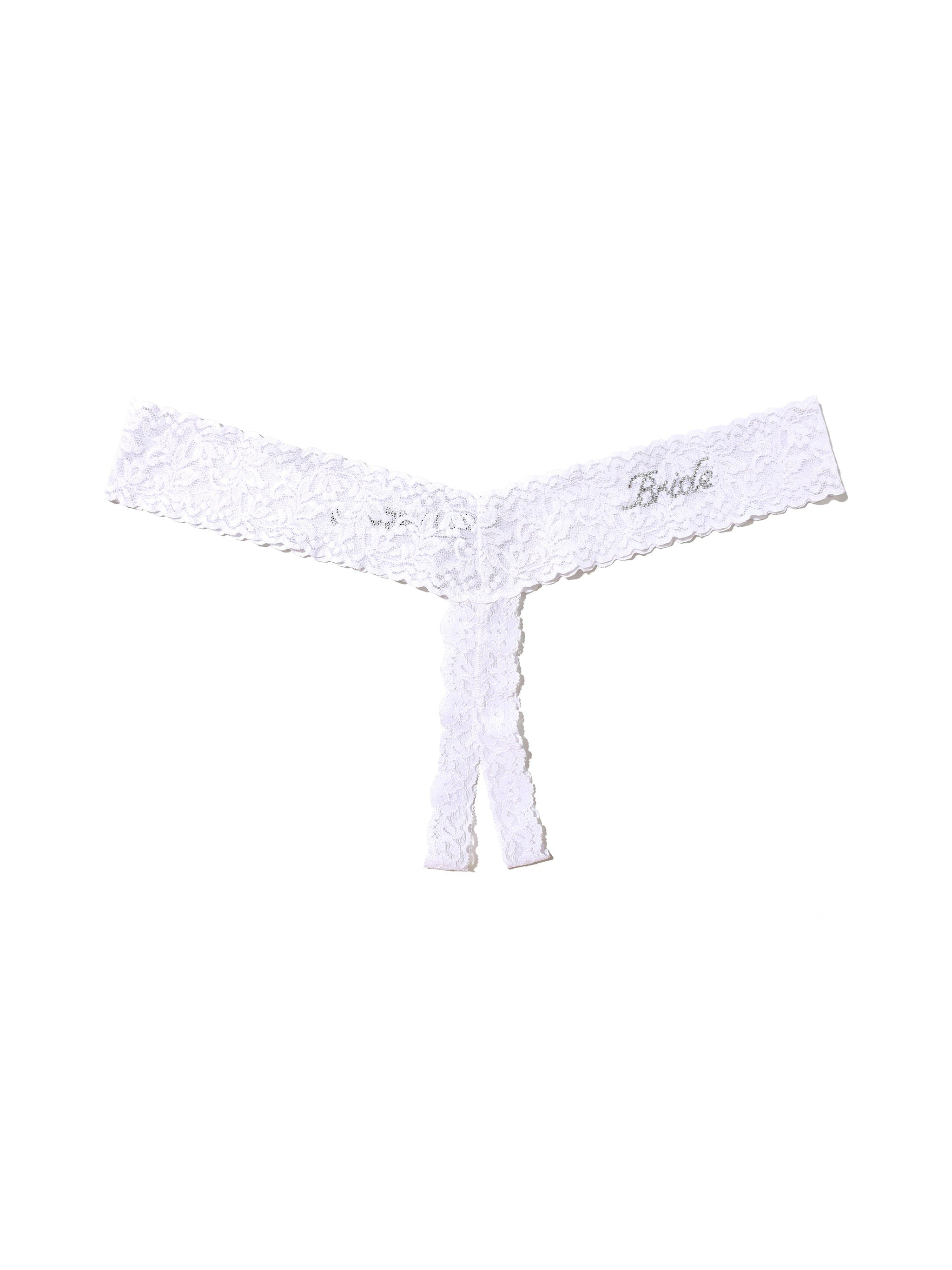  Thong Women Underwear Cotton Crotchless Flattering Low