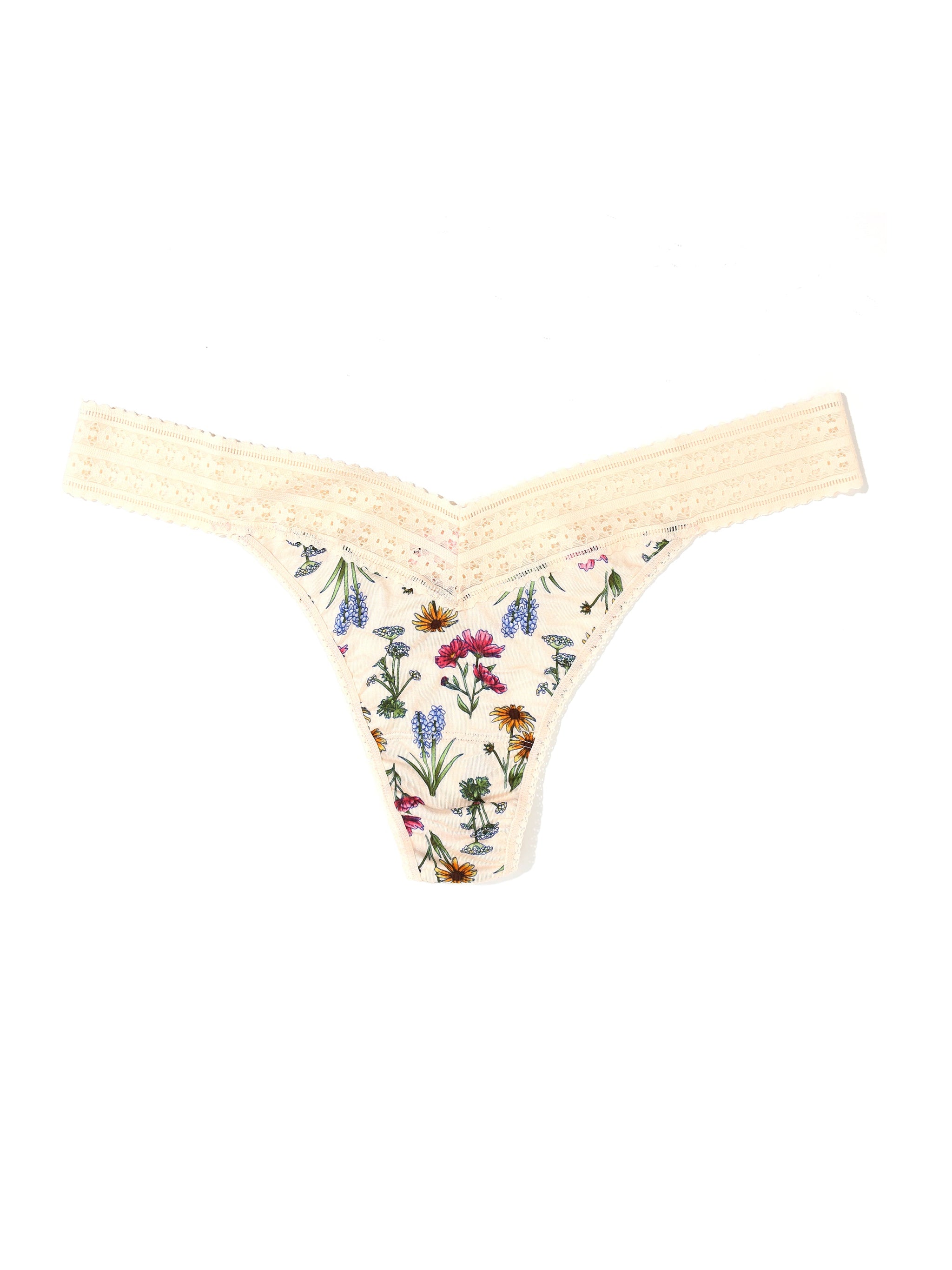 Plus Size Printed DreamEase™ Thong Flourish