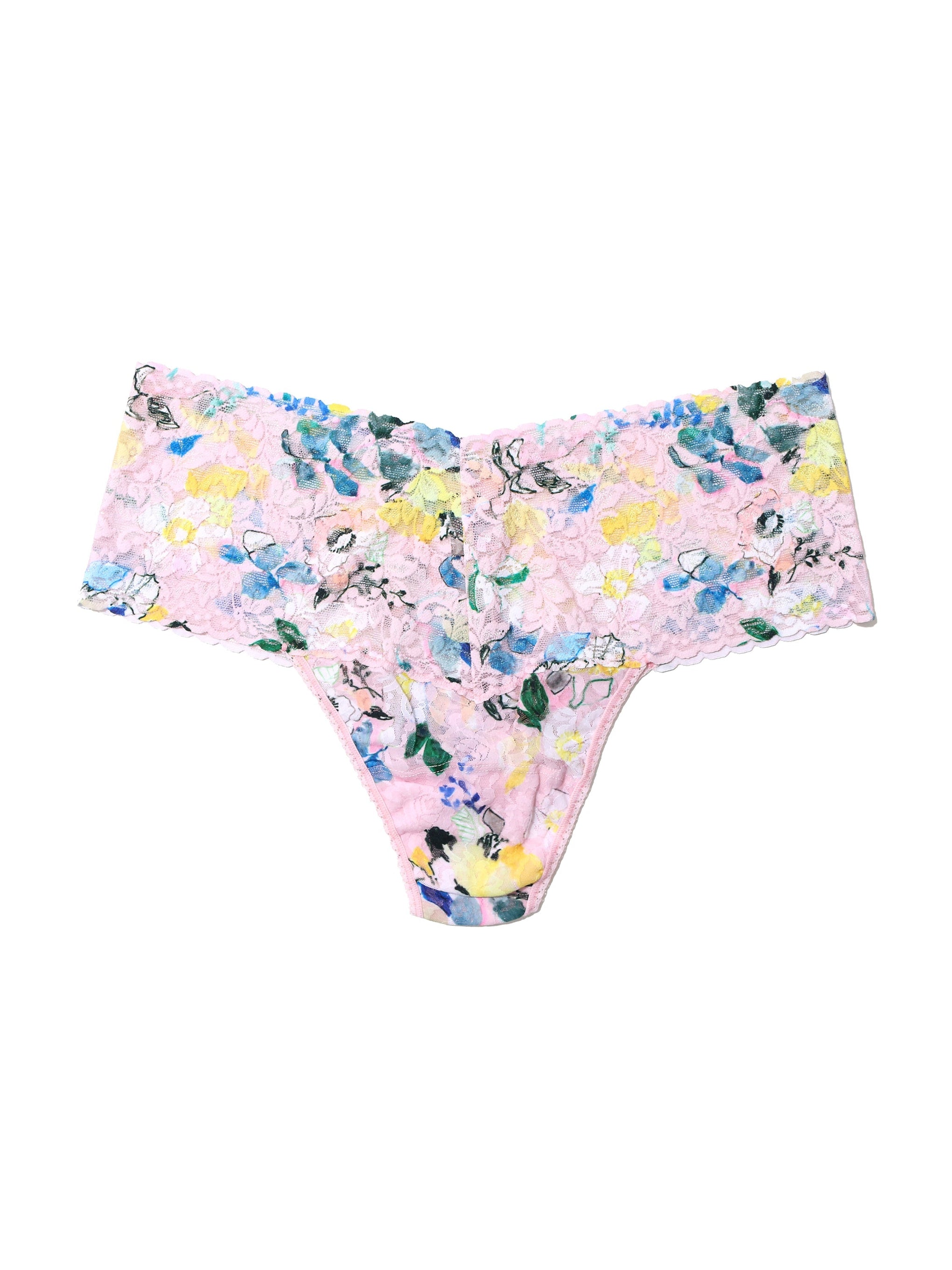 Plus Size Printed Retro Lace Thong Cannes You Believe It Sale