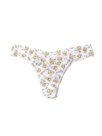 Plus Size Printed Signature Lace Thong Forever Gold Sale