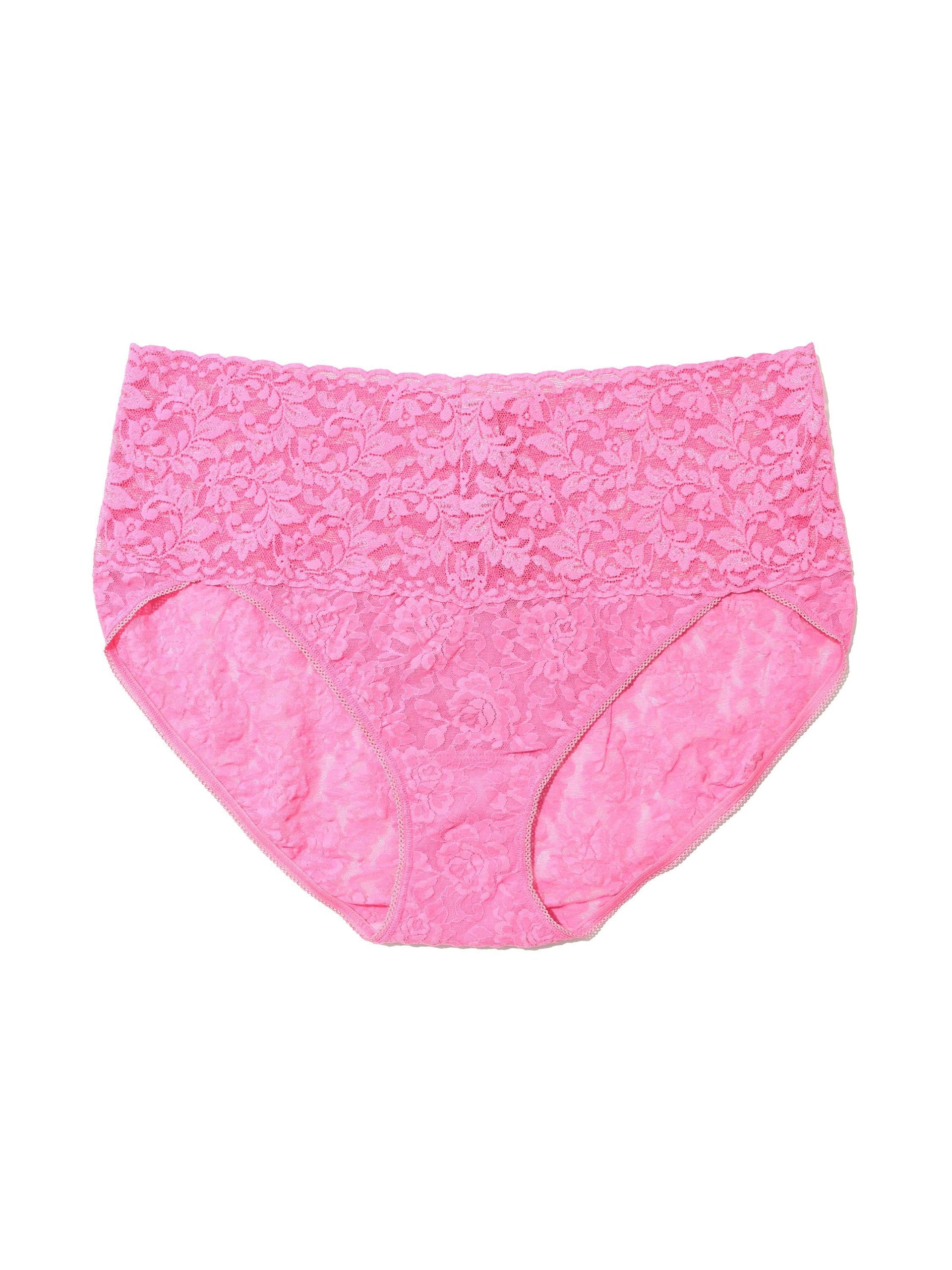 Plus Size Retro Lace V-Kini Taffy Pink Sale | Hanky Panky