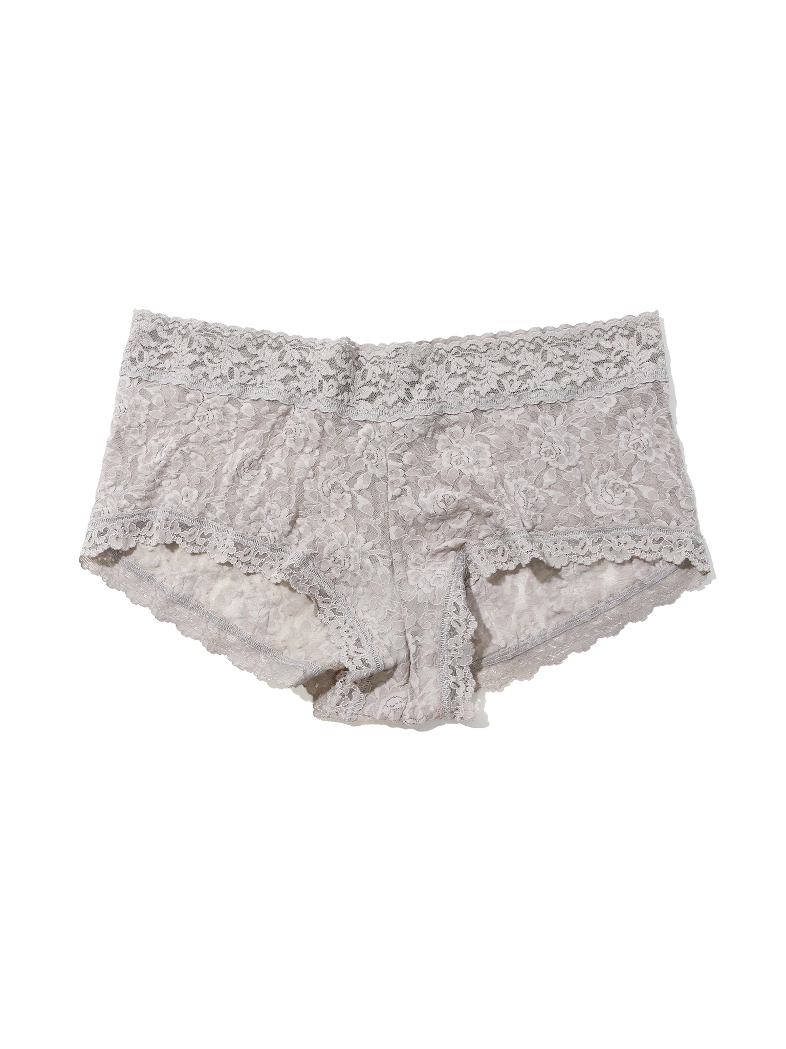 Plus Size Signature Lace Boyshort Sleep In Grey