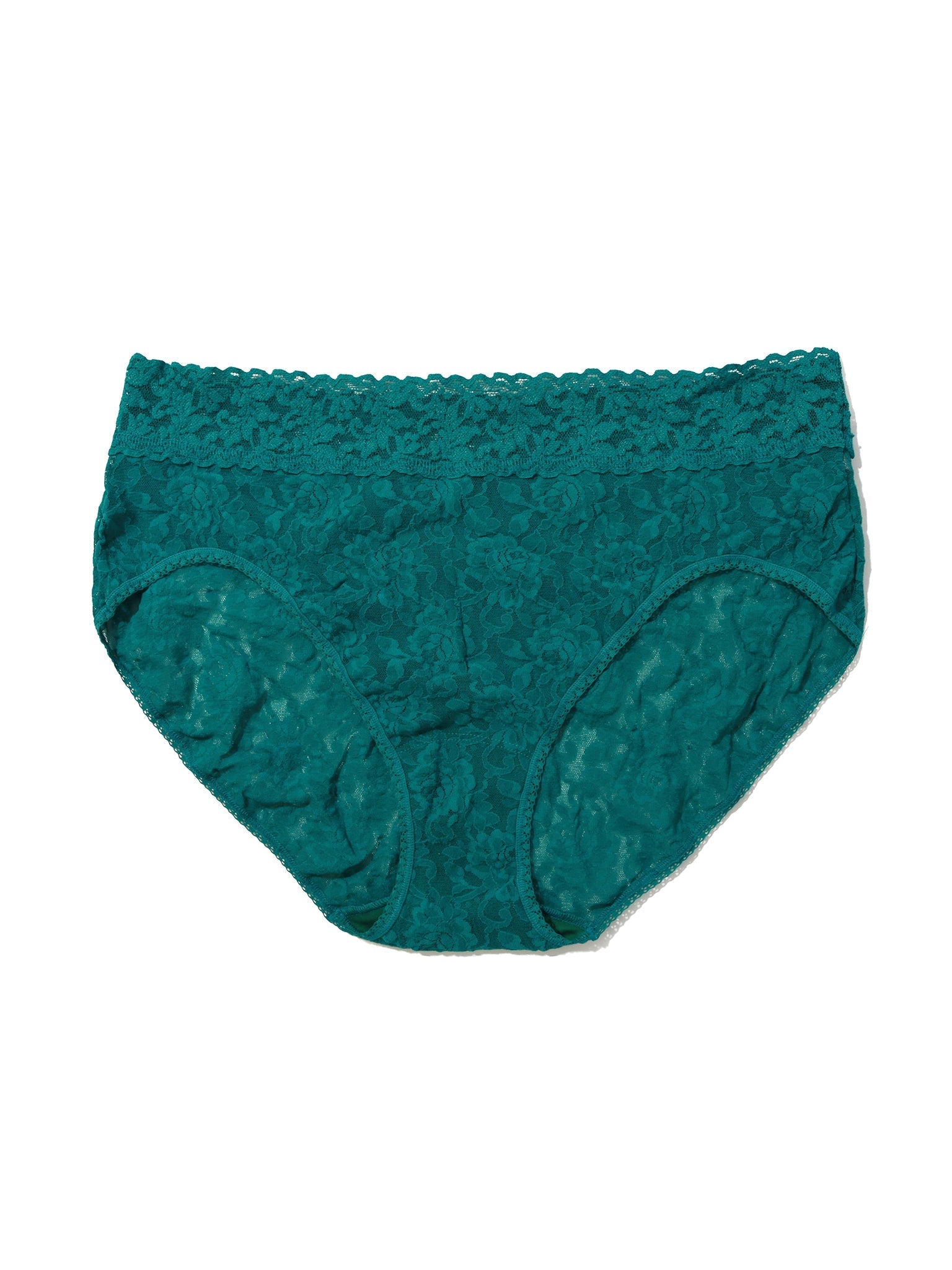 Plus Size Signature Lace French Brief Northern Lights Green