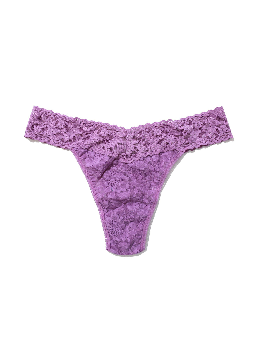 Plus Size Signature Lace Original Rise Thong Venus Purple