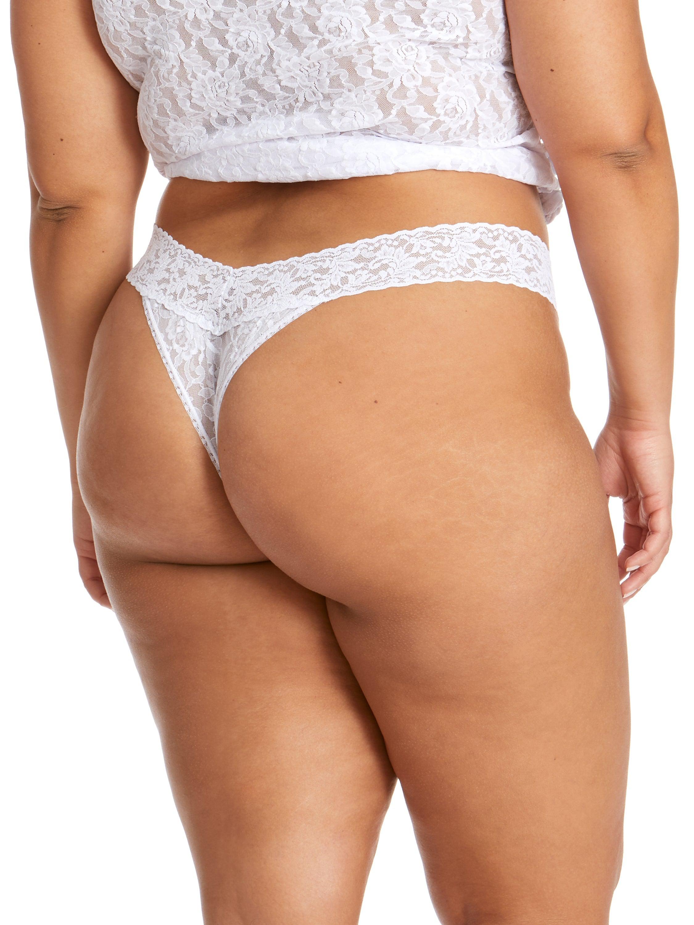 Plus size lace thong hotsell