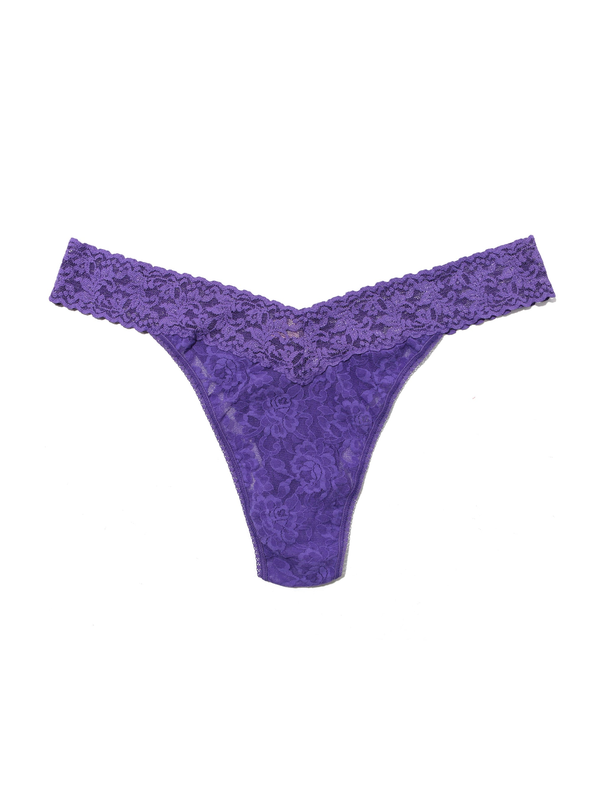 Buy Victoria's Secret Brilliant Purple Thong Lace Thong Knickers from Next  Luxembourg