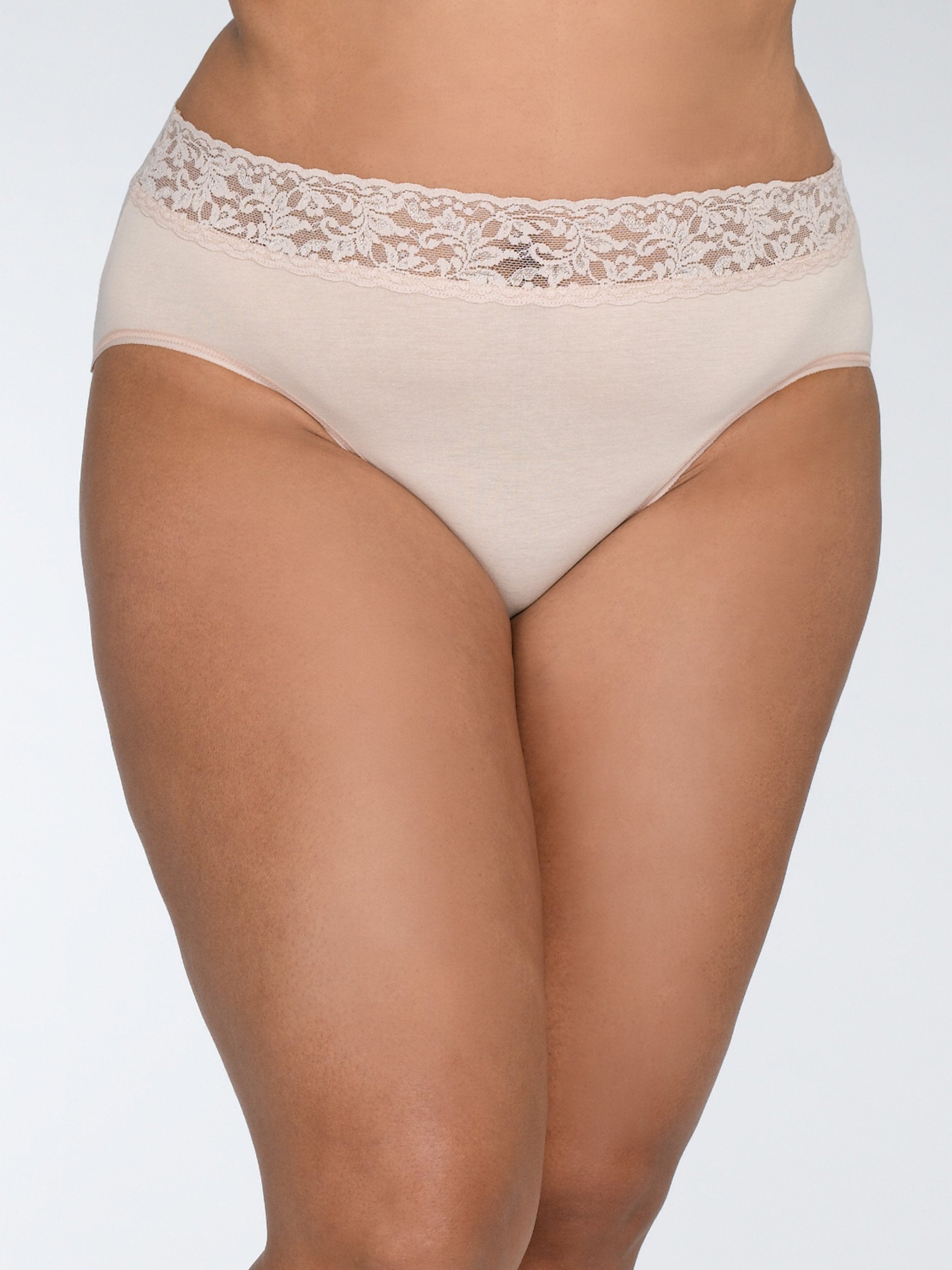 Ready to Ship: Ethel Cotton High Waist Panties- High Leg- Ivory Size S-  Comfy Handmade/Hand Dyed Panties- 100% Cotton Lingerie- Sustainable