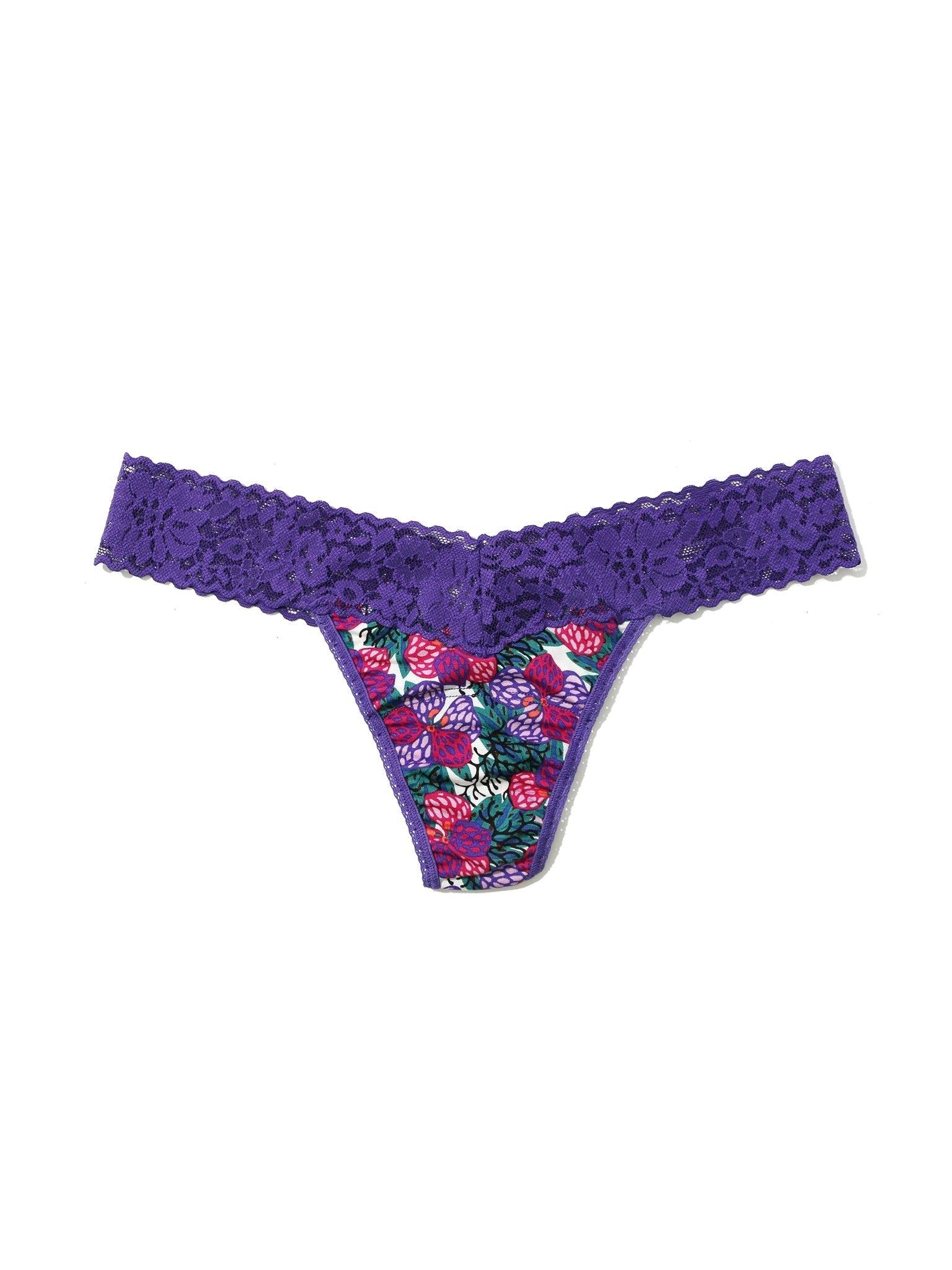 Printed DreamEase® Low Rise Thong Loves Me, Loves Me Not Sale