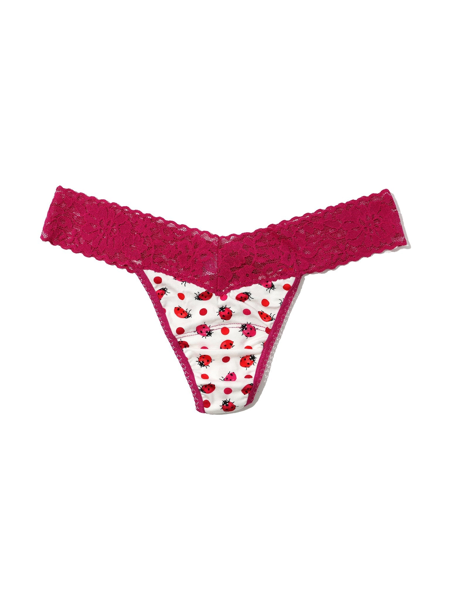 Printed Dreamease® Low Rise Thong Do Or Dot