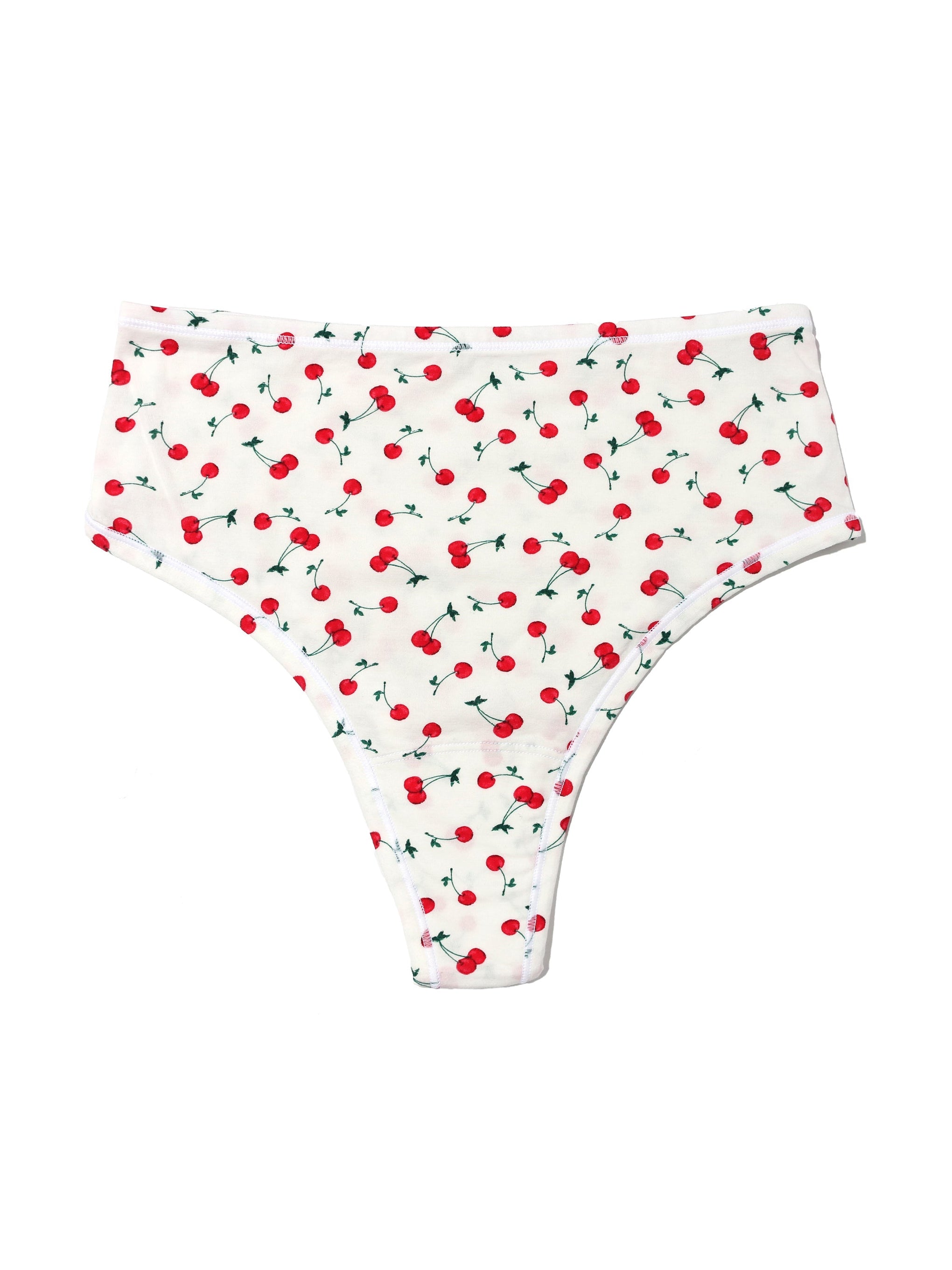 Red Panties With White Dots. High Waist. Underwear for Women