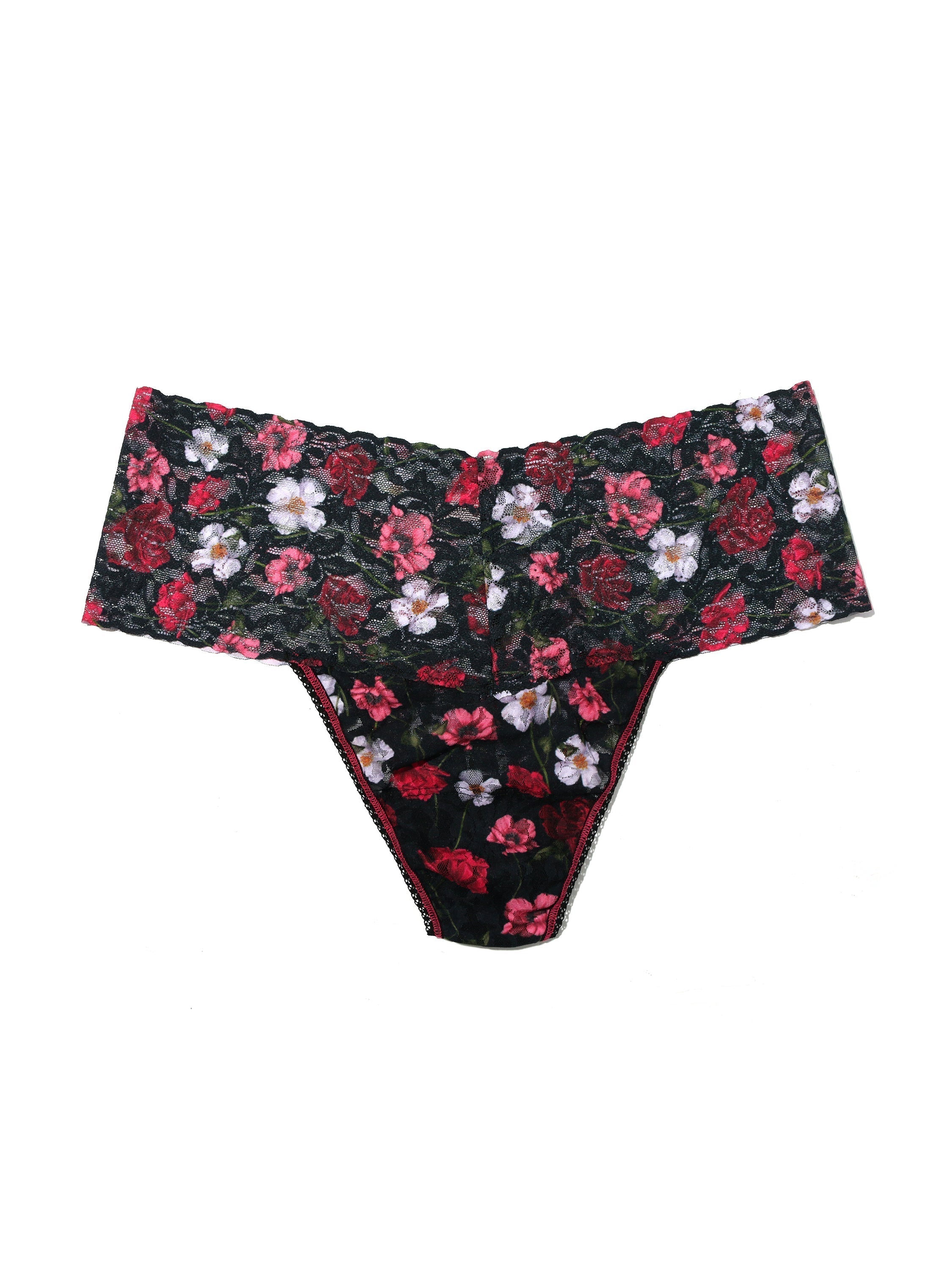  hanky panky Signature Lace Printed Retro Thong One Size, Am I  Dreaming : Clothing, Shoes & Jewelry