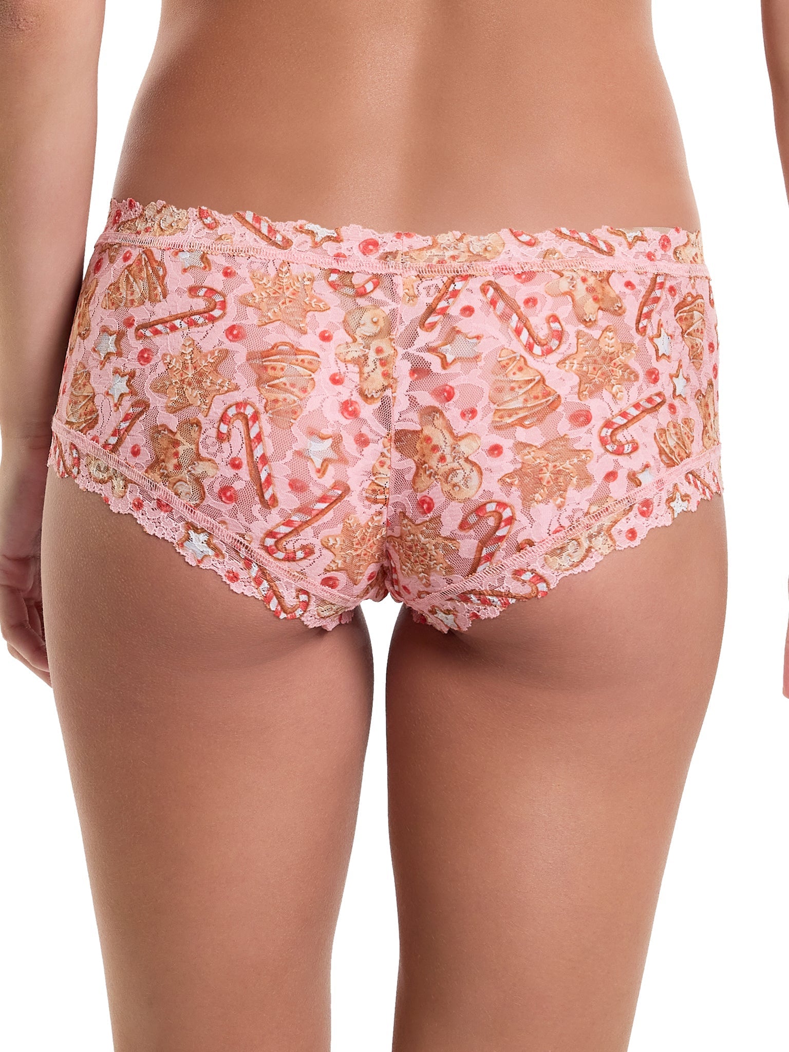 Printed Signature Lace Boyshort Gingerbread Sale