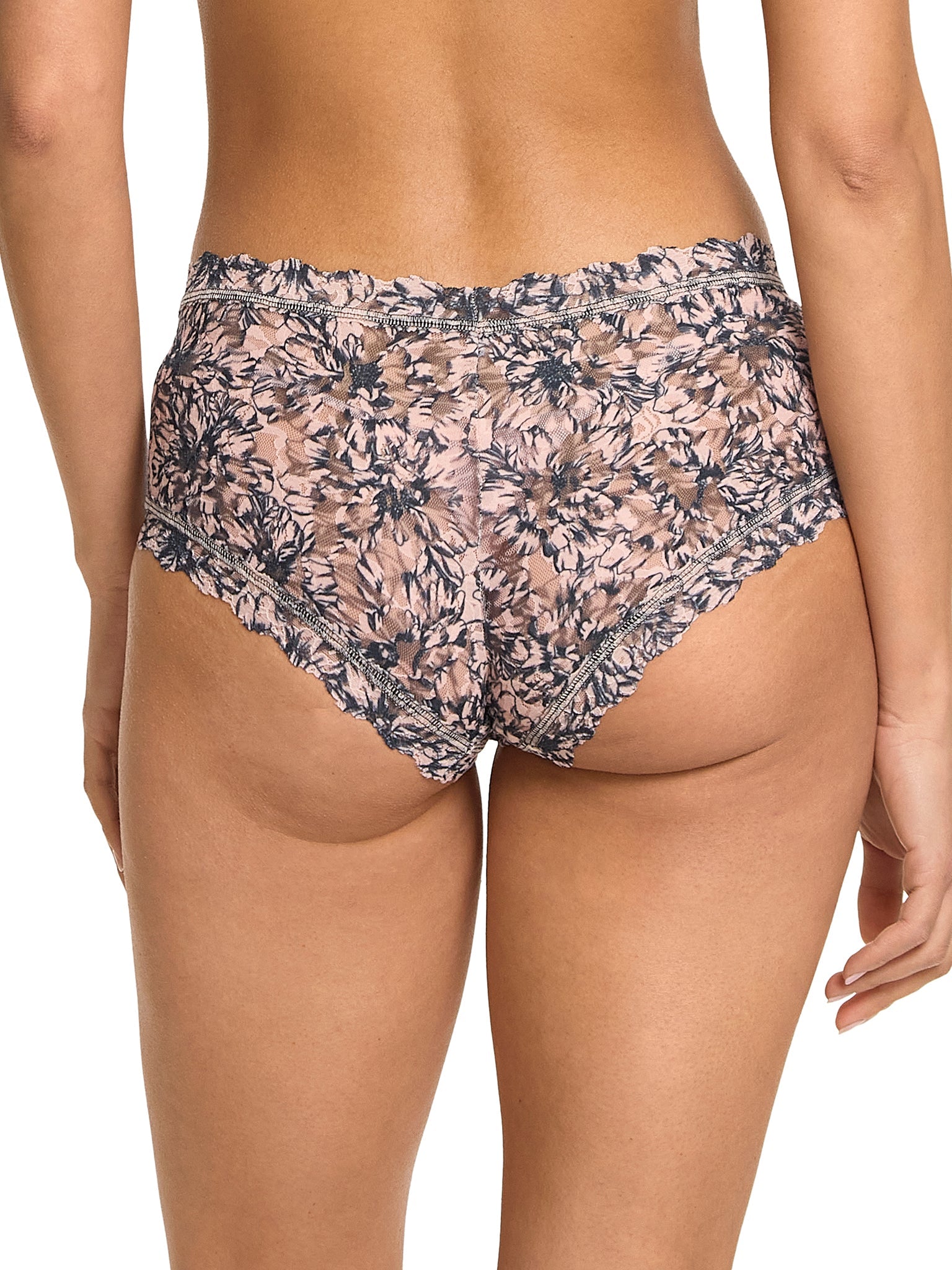 Printed Signature Lace Boyshort Outline