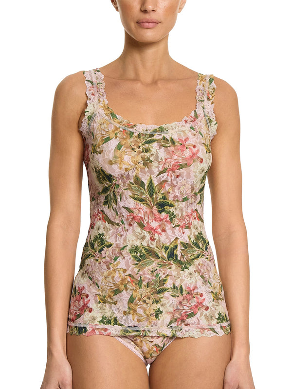 Printed Signature Lace Classic Cami French Garden