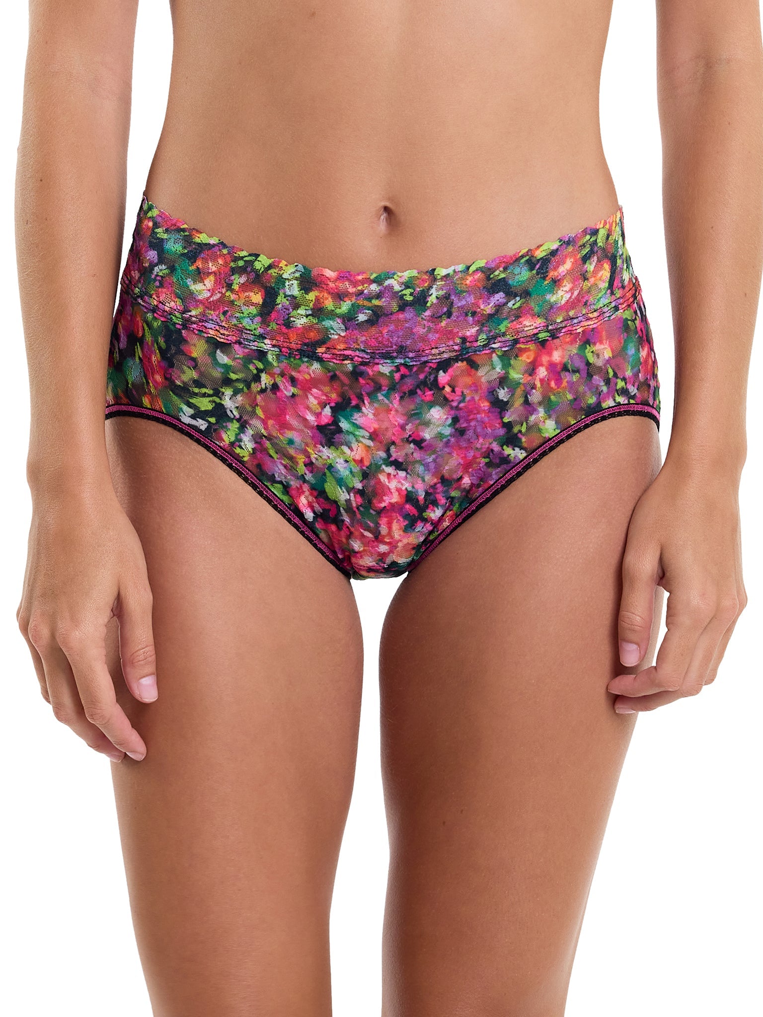 Printed Signature Lace French Brief Celebration