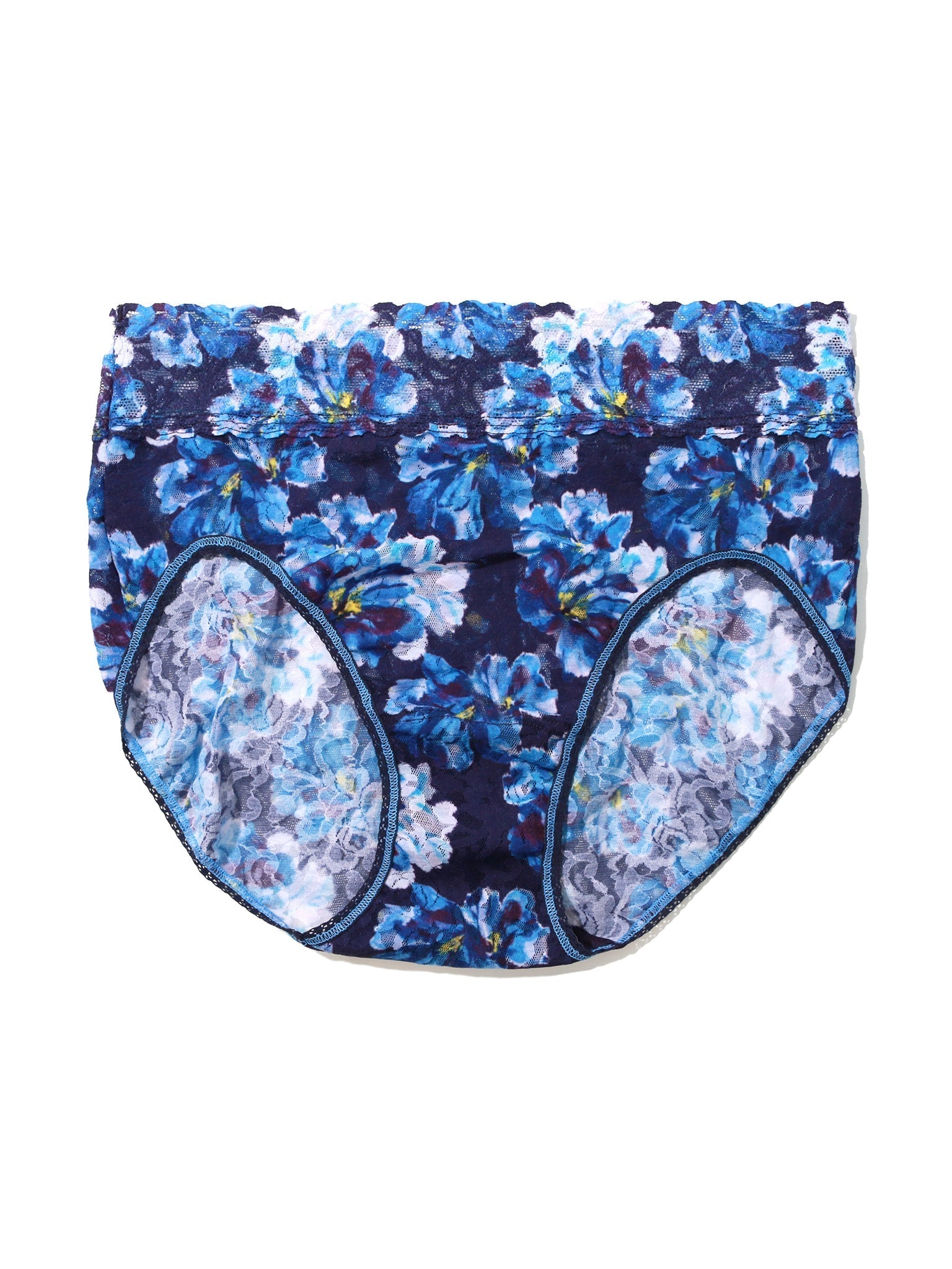 Printed Signature Lace French Brief Nightfall Purple Sale